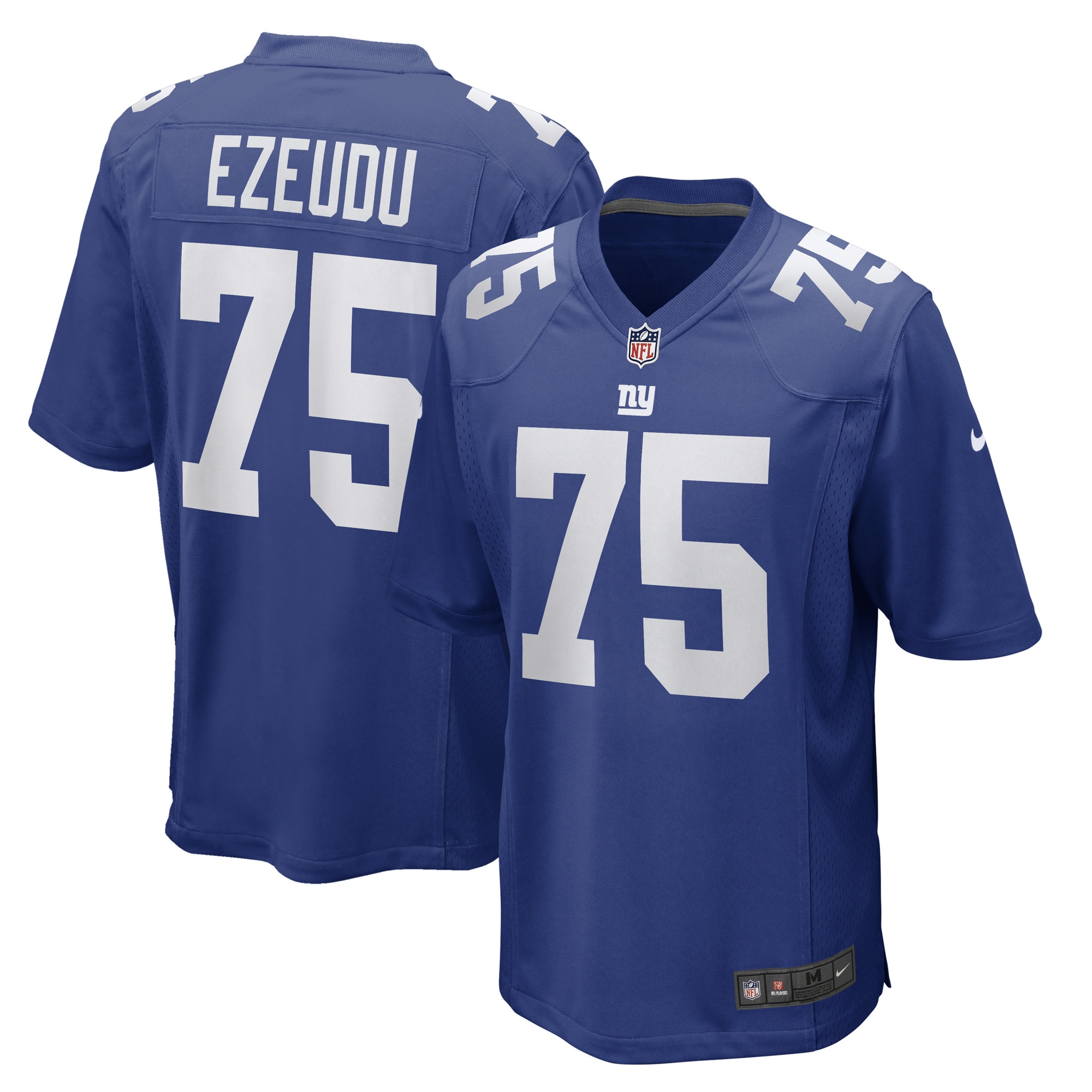 Joshua Ezeudu New York Giants Nike Game Player Jersey - Royal - vstockx