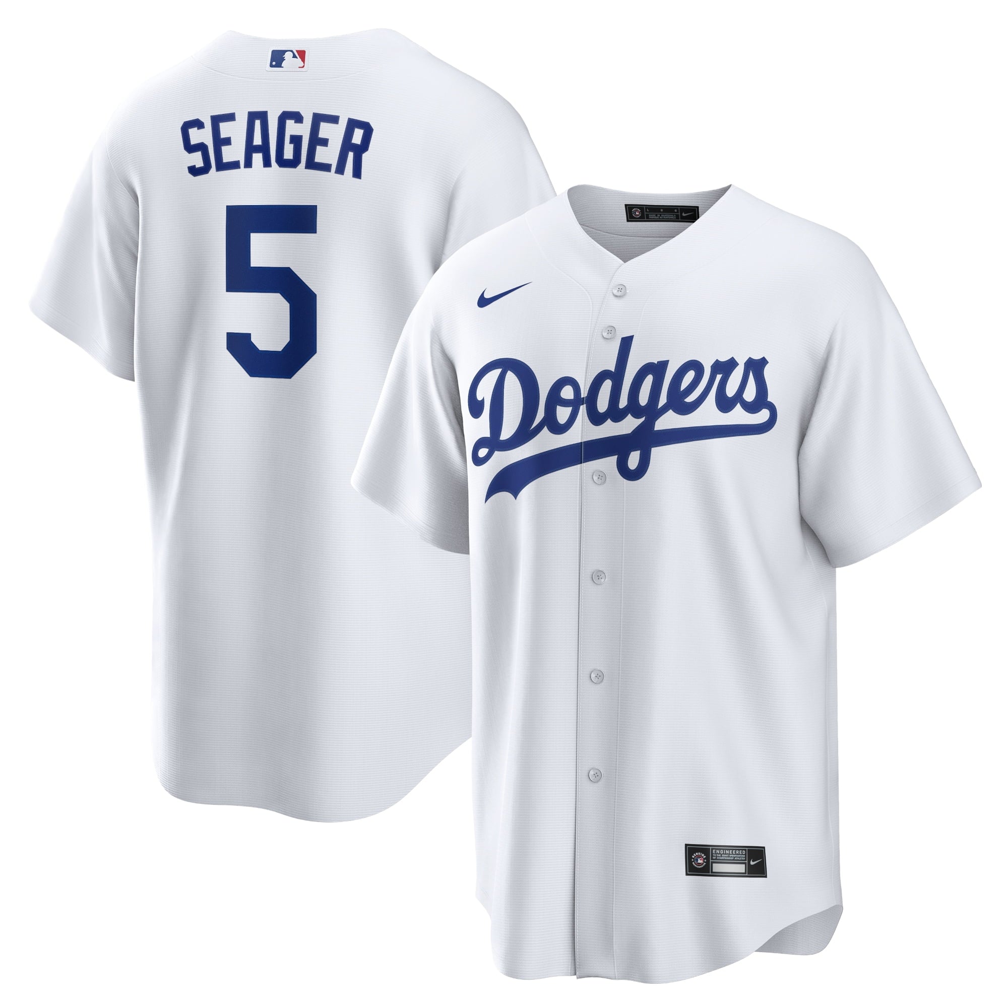 Men's Nike Corey Seager White Los Angeles Dodgers Home Replica Player Name Jersey - vstockx