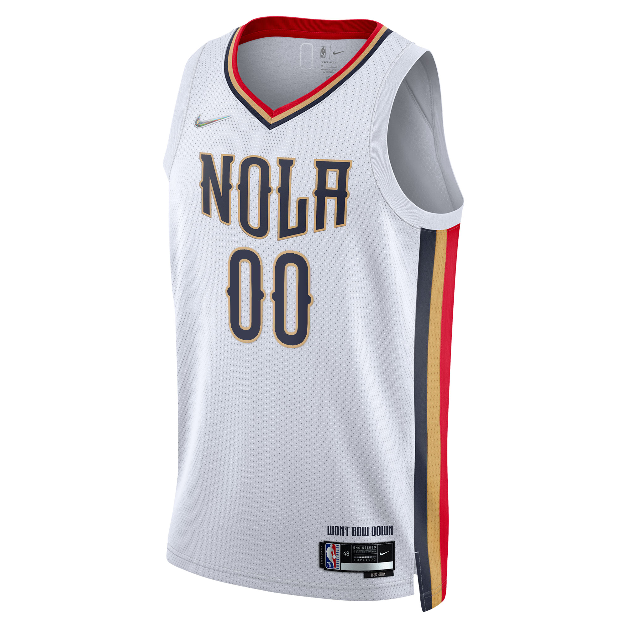 New Orleans Pelicans Nike 2021/22 Swingman Custom Jersey - City Edition - White - vstockx