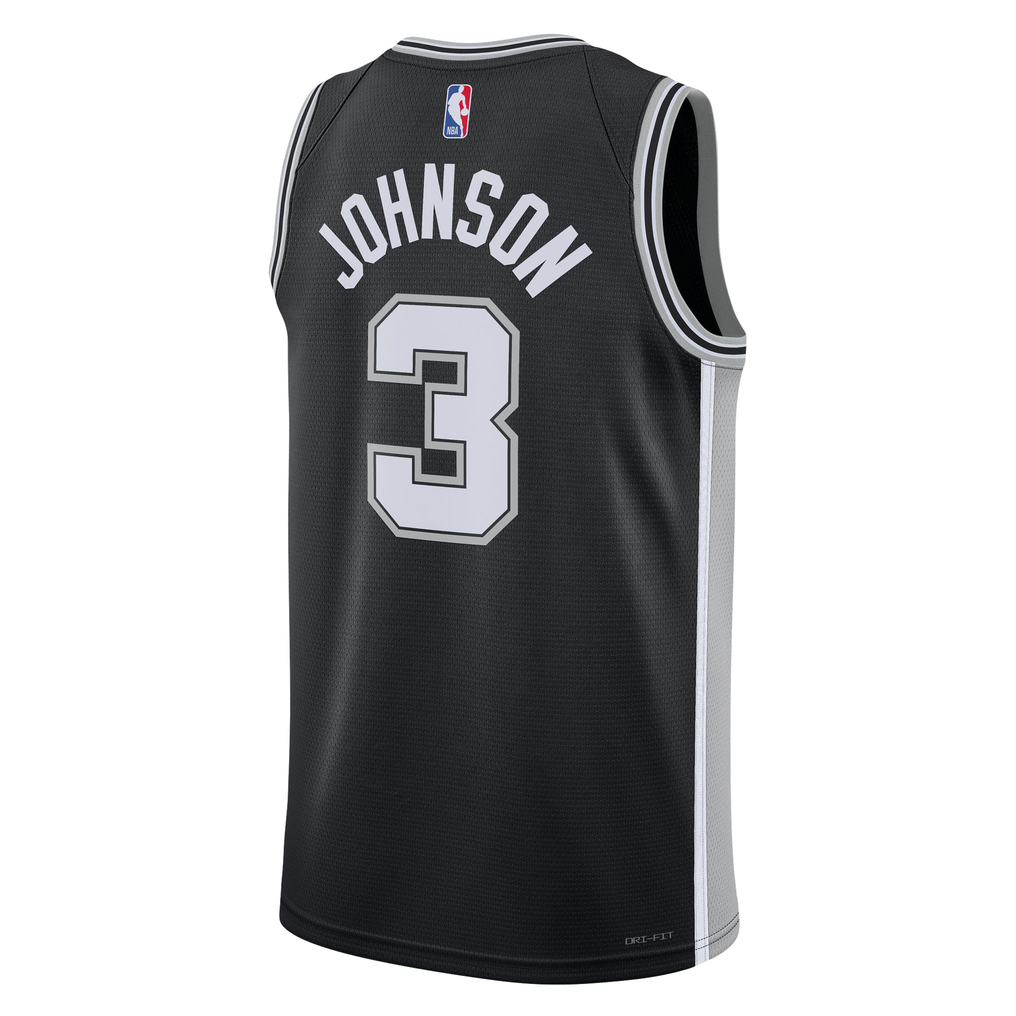 Keldon Johnson San Antonio Spurs Nike Unisex Swingman Jersey - Association Edition - Black - vstockx