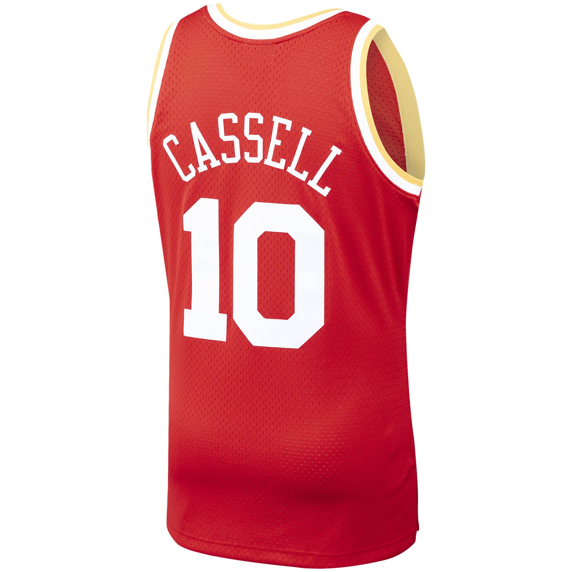 Sam Cassell Houston Rockets Mitchell & Ness Hardwood Classics Swingman Jersey - Red - vstockx