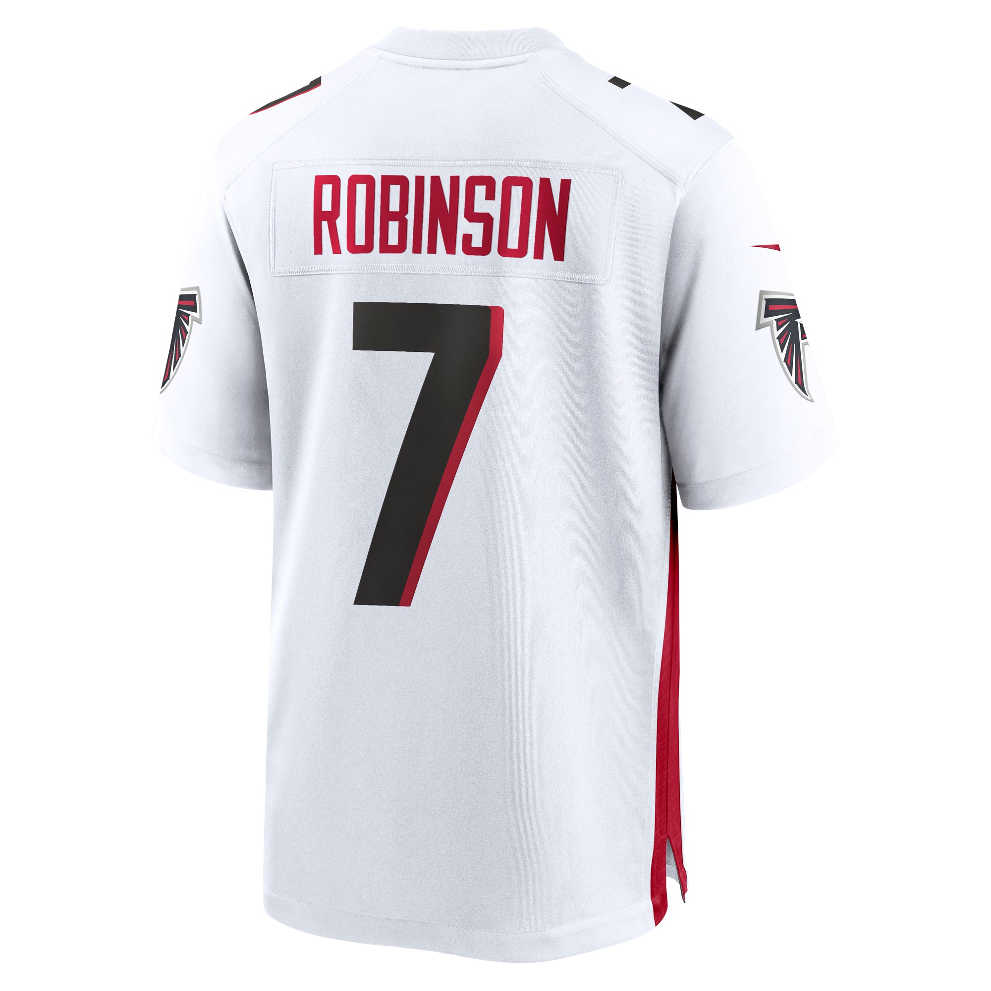 Men's Nike Bijan Robinson White Atlanta Falcons 2023 NFL Draft First Round Pick Game Jersey - vstockx