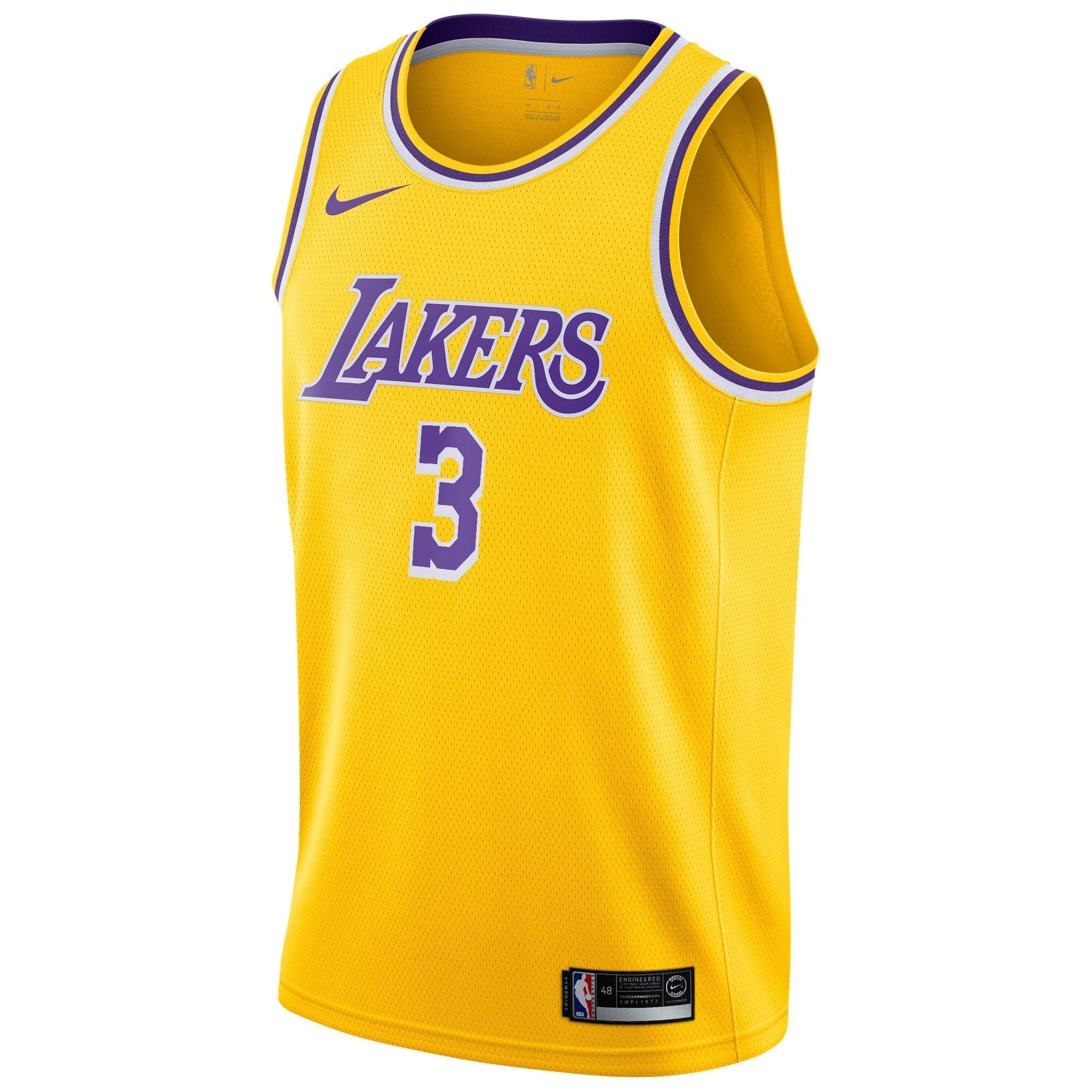 Anthony Davis Los Angeles Lakers Nike 2019/20 Swingman Jersey Gold - Icon Edition - vstockx