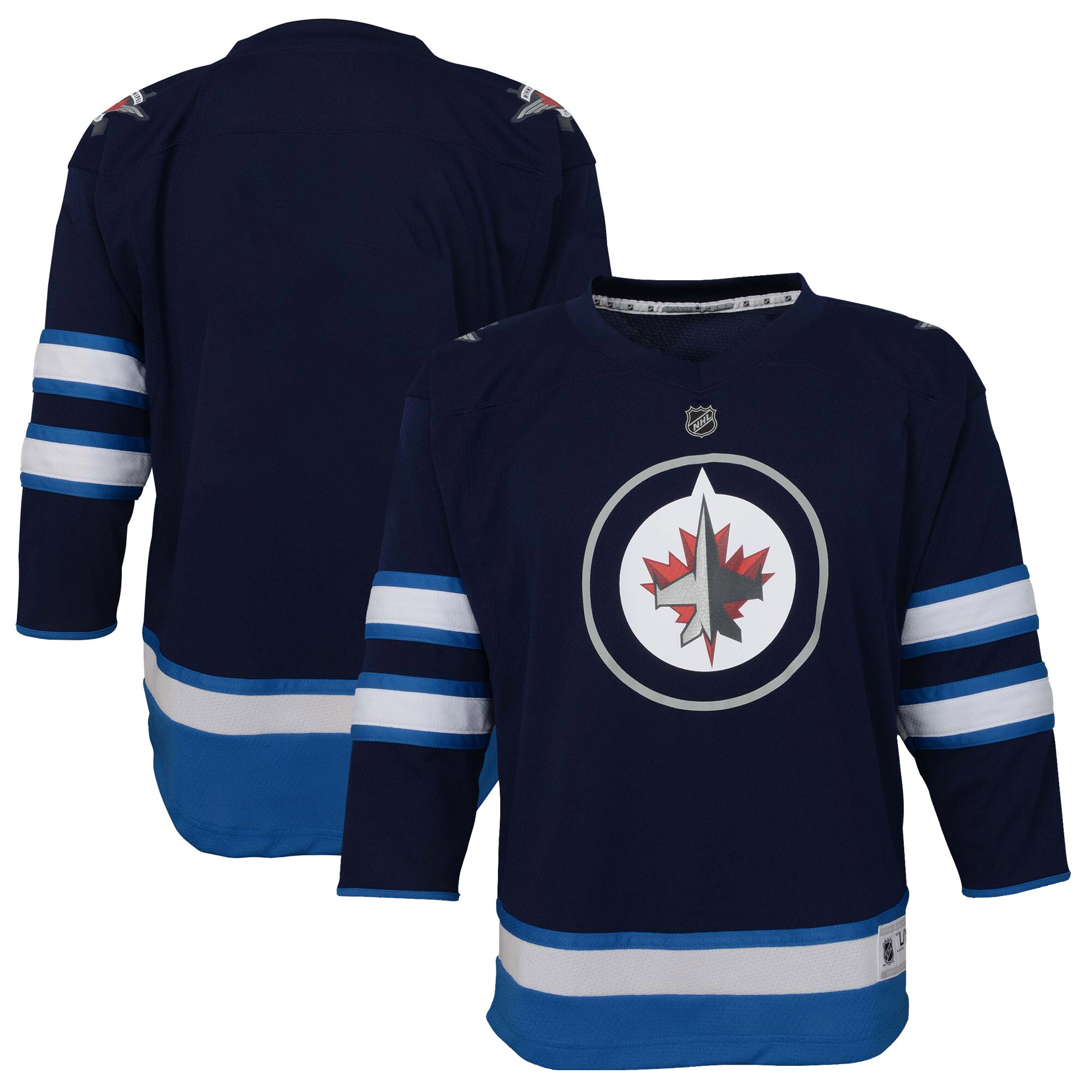 Winnipeg Jets Toddler Home Replica Jersey - Navy - vstockx