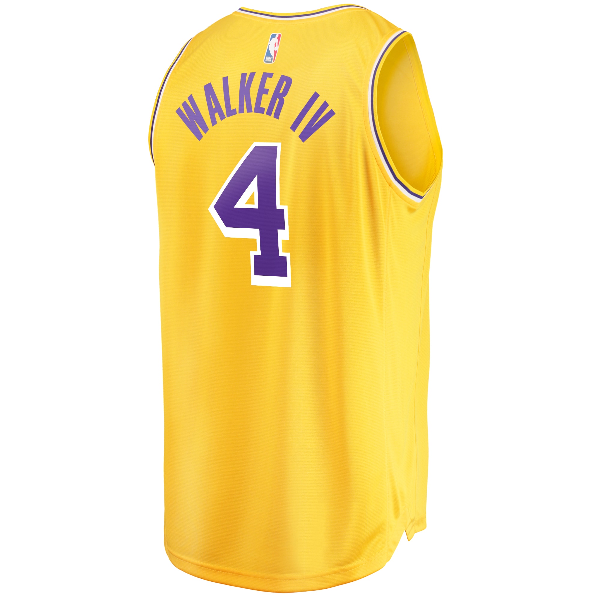 Lonnie Walker Los Angeles Lakers Fanatics Branded Fast Break Replica Jersey - Icon Edition - Gold - vstockx