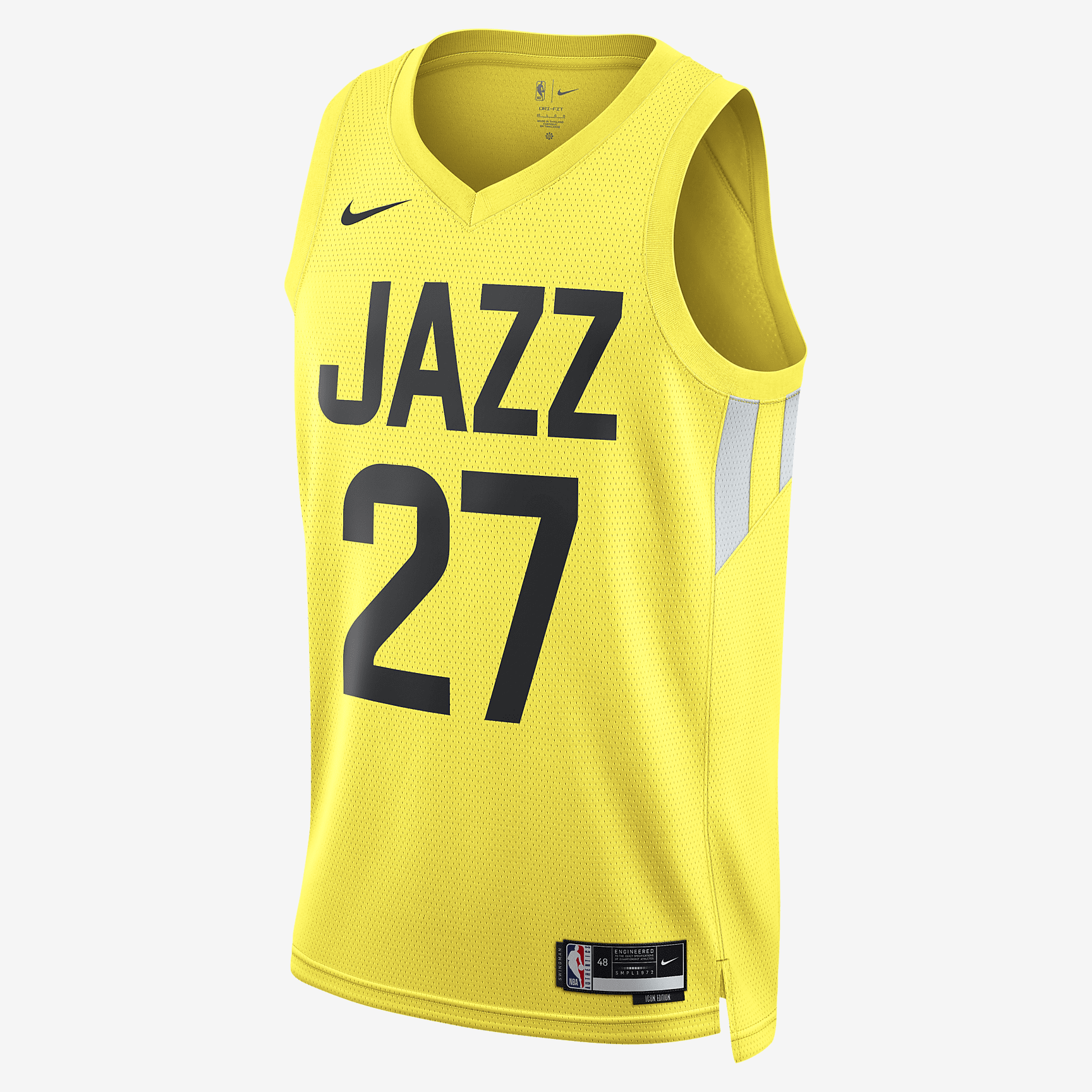 Utah Jazz Icon Edition 2022/23 Nike Dri-FIT NBA Swingman Jersey - Yellow Strike - vstockx