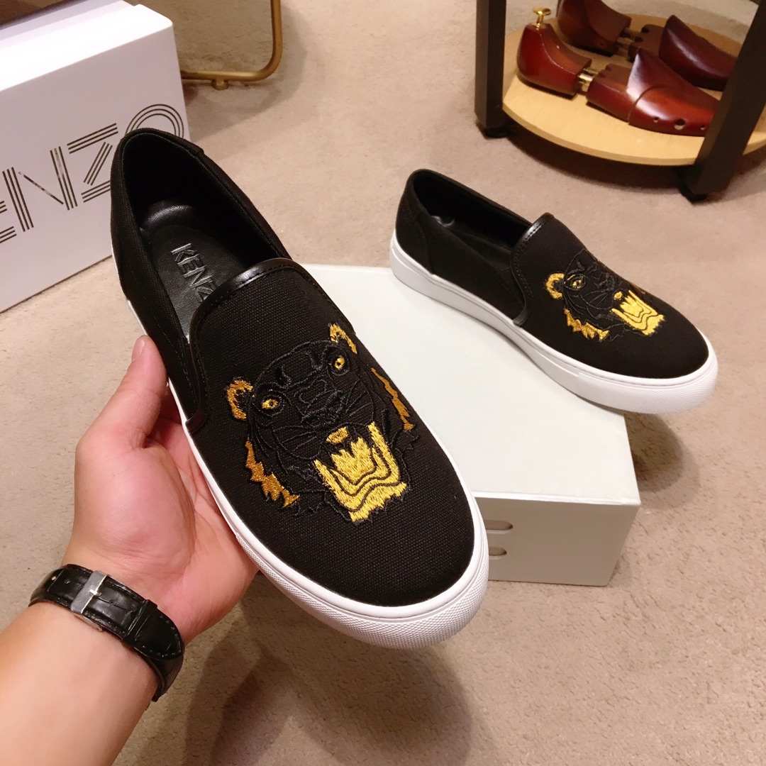 Kenzo K-SKATE Tiger canvas slip-on sneakers 17 - vstockx