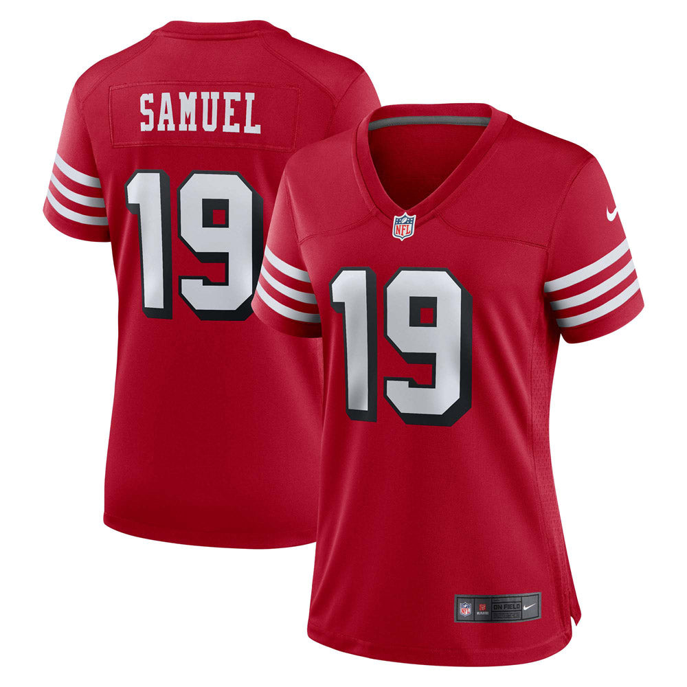 Women's San Francisco 49ers Deebo Samuel Alternate Game Jersey Scarlet - vstockx