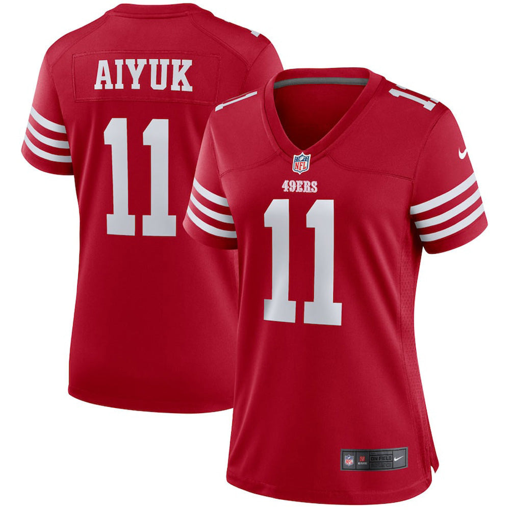 Women's San Francisco 49ers Brandon Aiyuk Game Jersey - Scarlet - vstockx