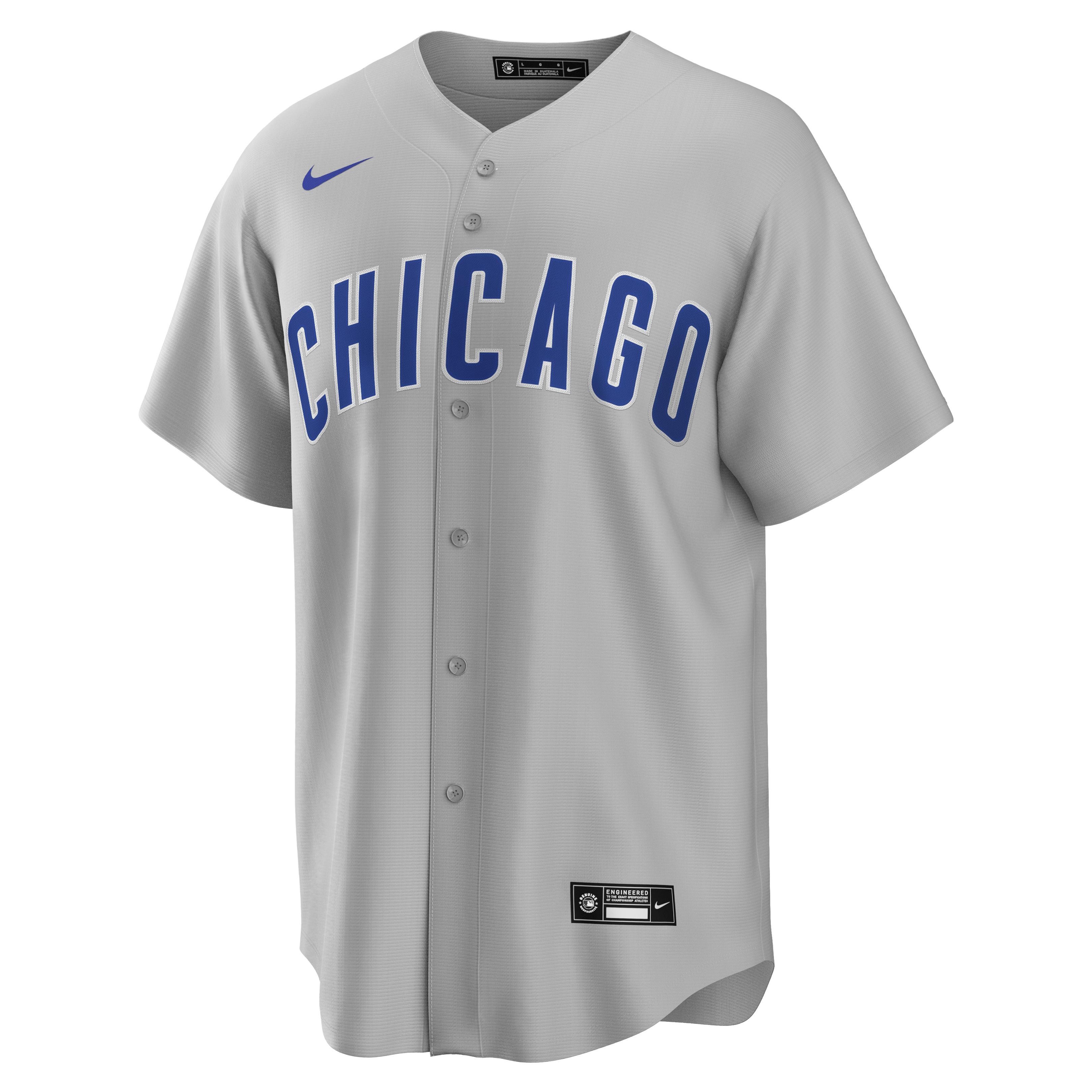 Chicago Cubs Nike Men's Gray Replica Road Jersey - vstockx