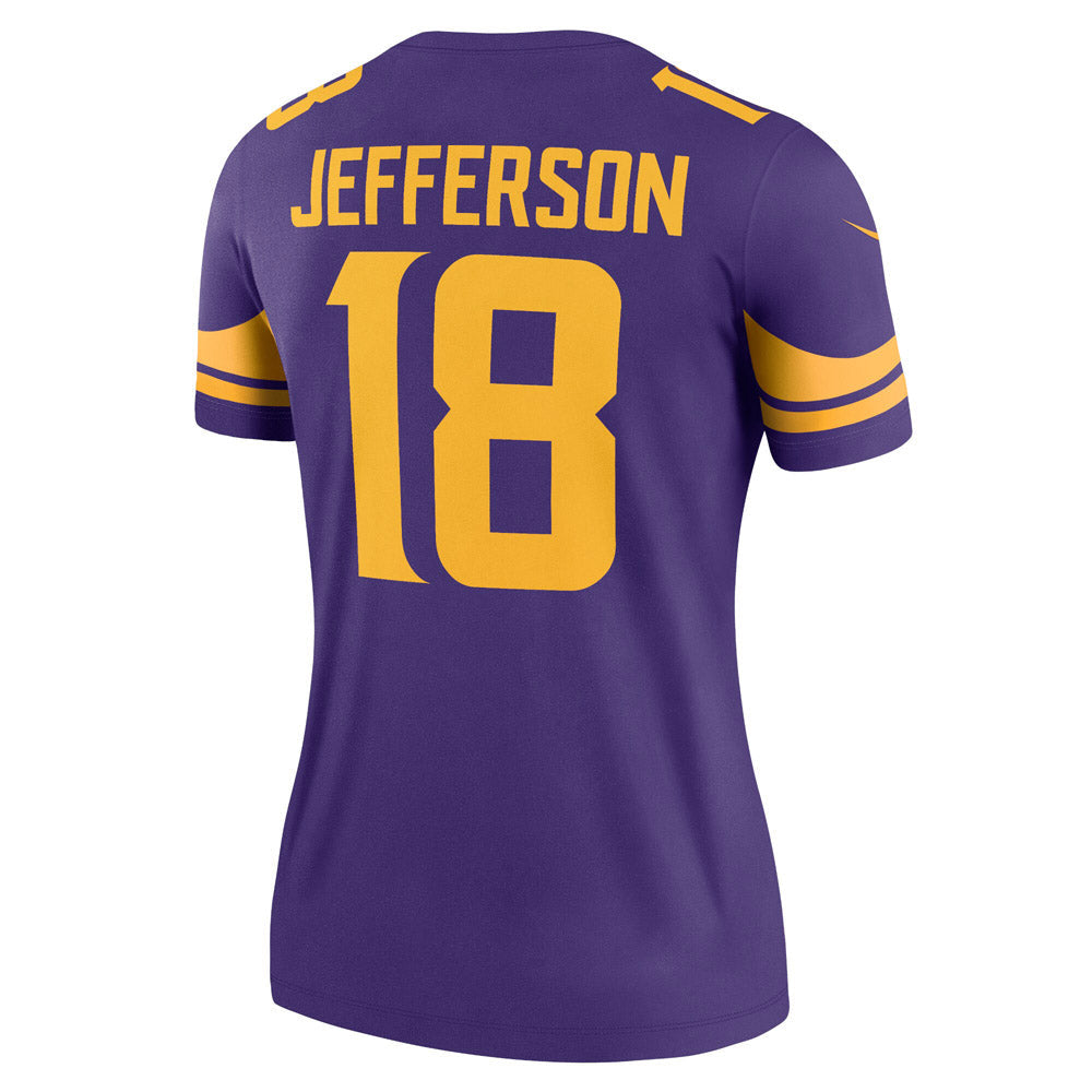 Women's Minnesota Vikings Justin Jefferson Alternate Legend Jersey Purple - vstockx
