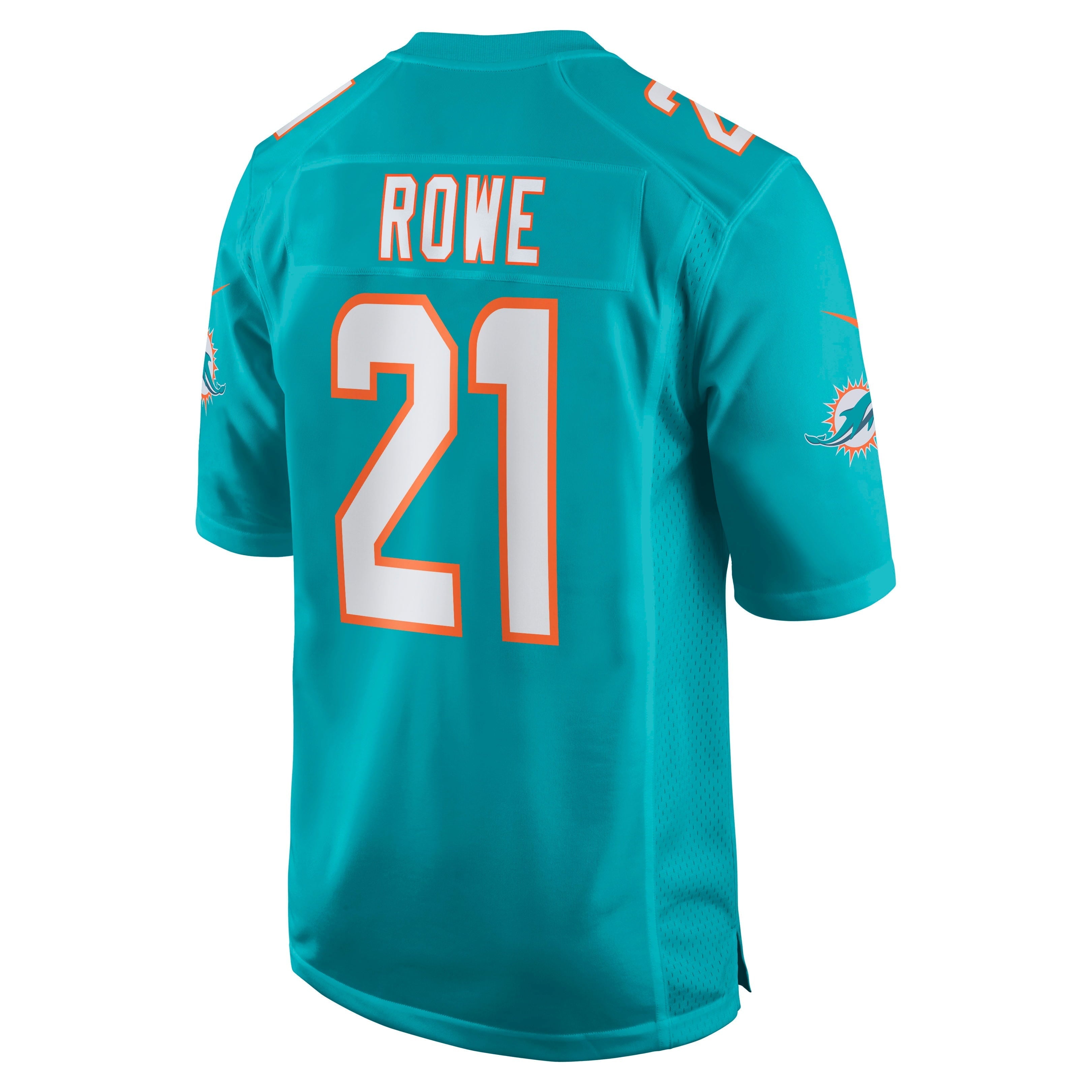 Men's Nike Eric Rowe Aqua Miami Dolphins Game Jersey - vstockx