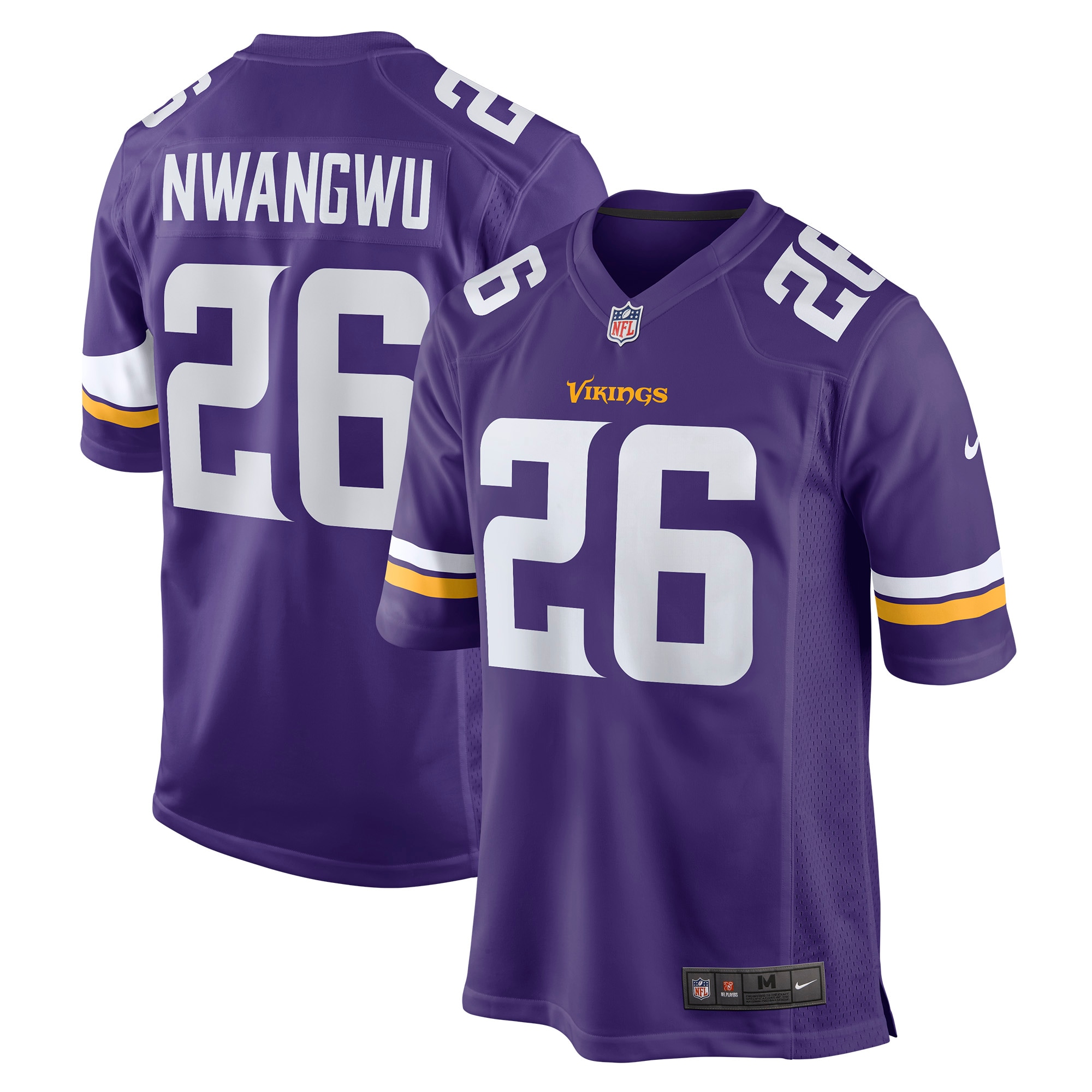 Kene Nwangwu Minnesota Vikings Nike Game Jersey - Purple - vstockx