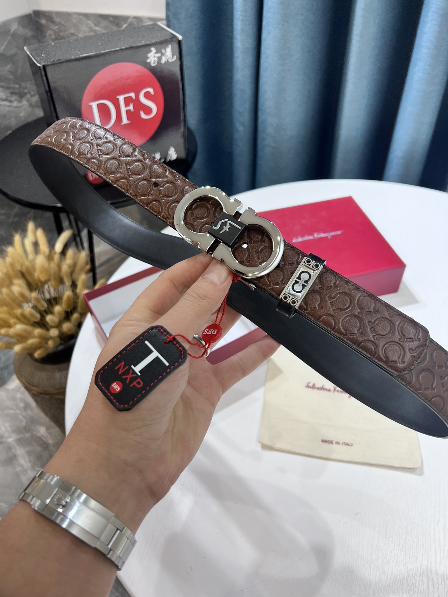 Streetwear Belt Ferragamo 319550 size:3.5cm - vstockx