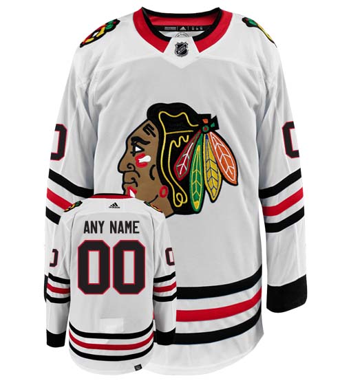 Customizable Chicago Blackhawks Adidas Primegreen Authentic NHL Hockey Jersey - vstockx