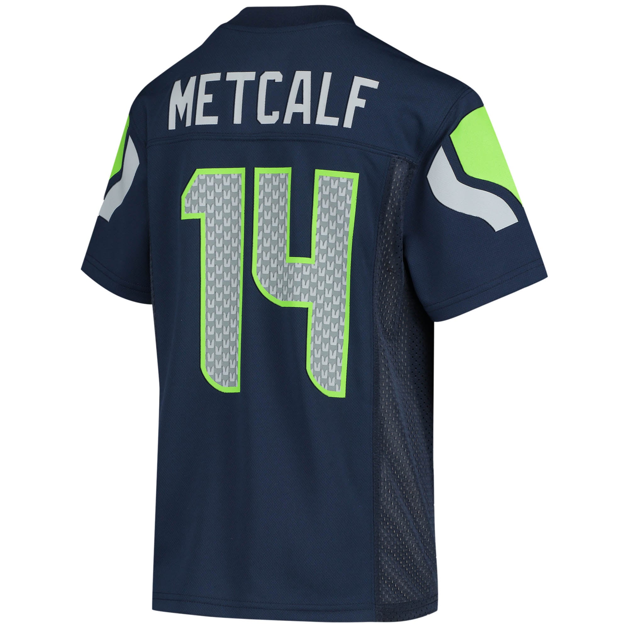 DK Metcalf Seattle Seahawks Youth Replica Player Jersey - Navy - vstockx