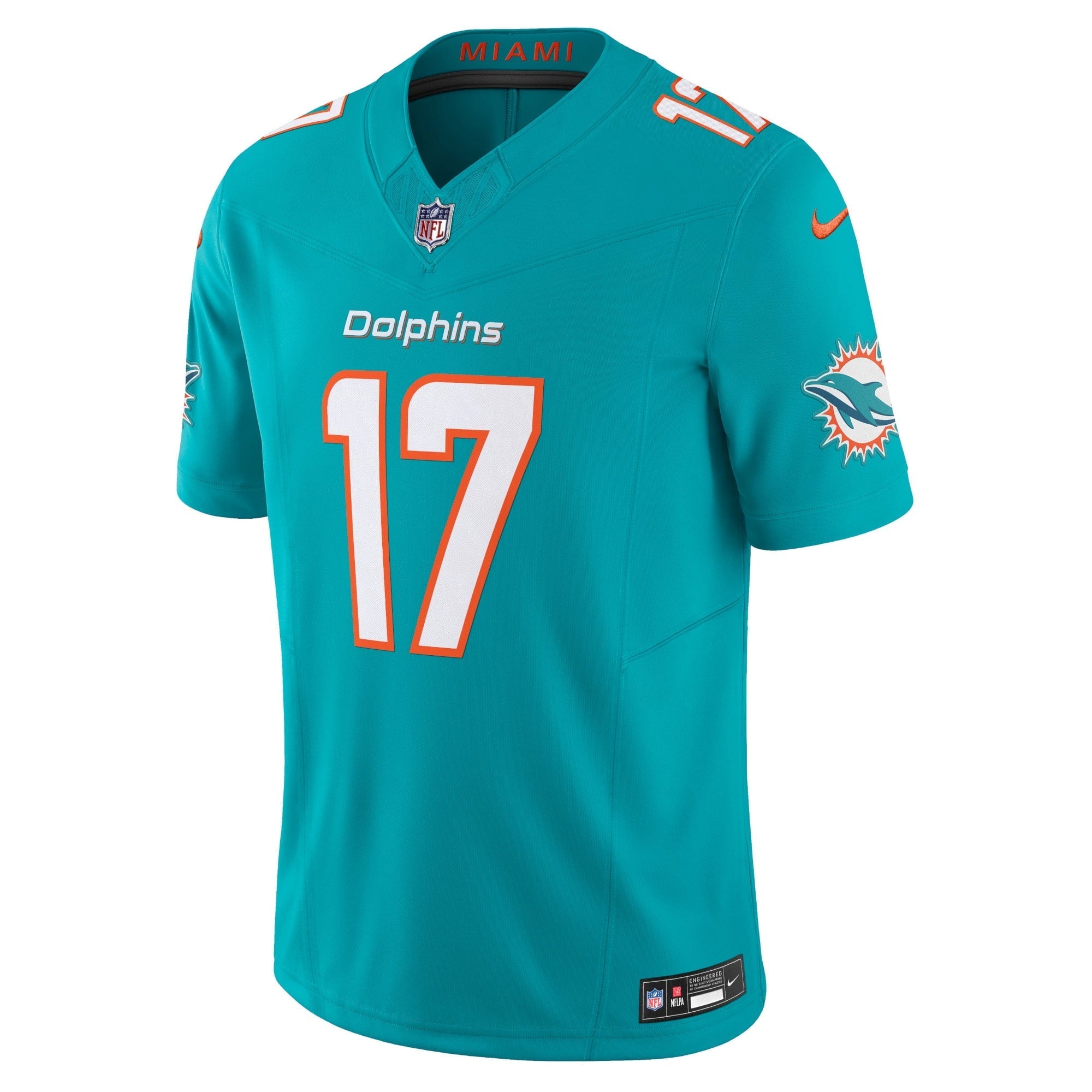 Men's Nike Jaylen Waddle Aqua Miami Dolphins Vapor F.U.S.E. Limited Jersey - vstockx