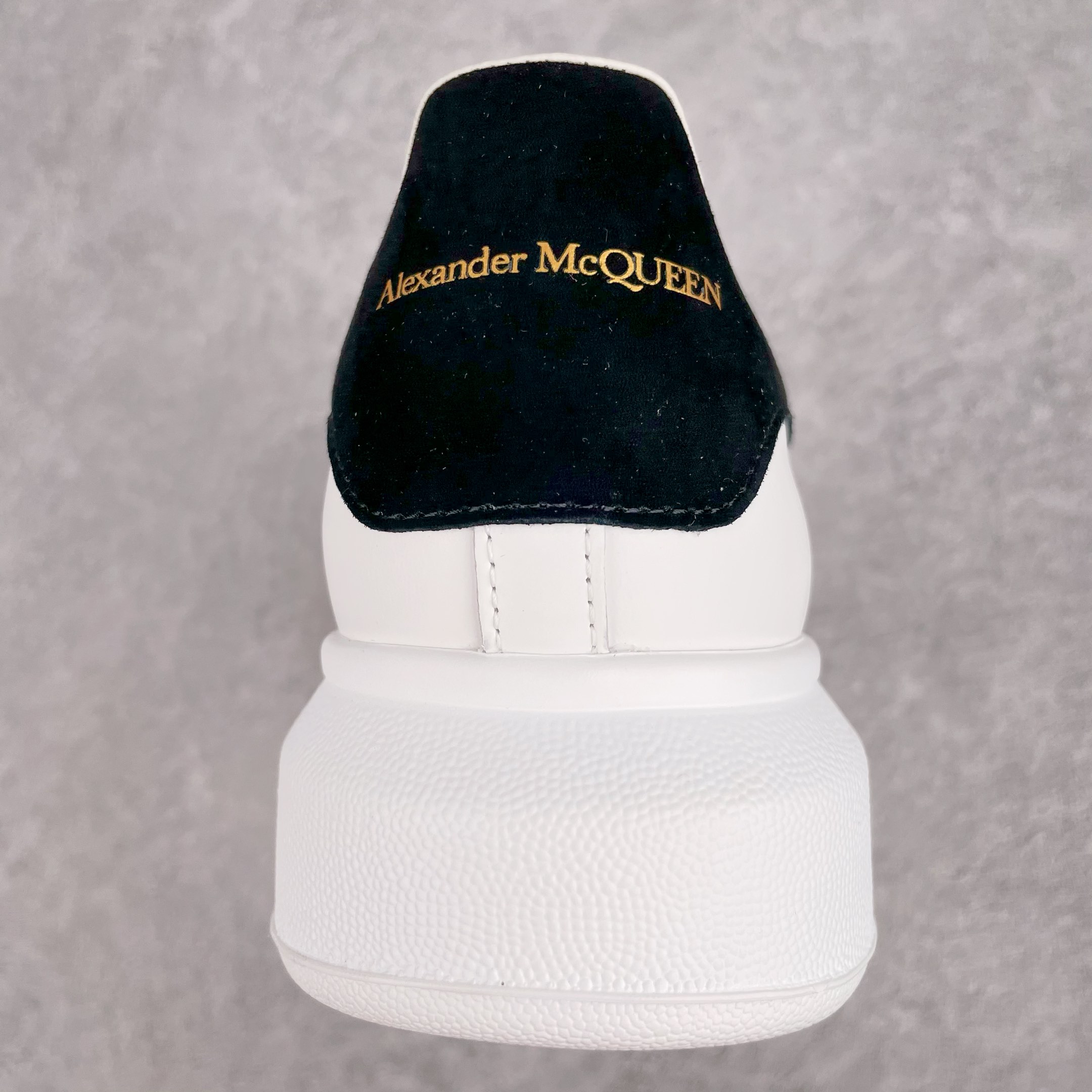 Alexander McQueen Oversized Ivory Black Suede (W) - vstockx