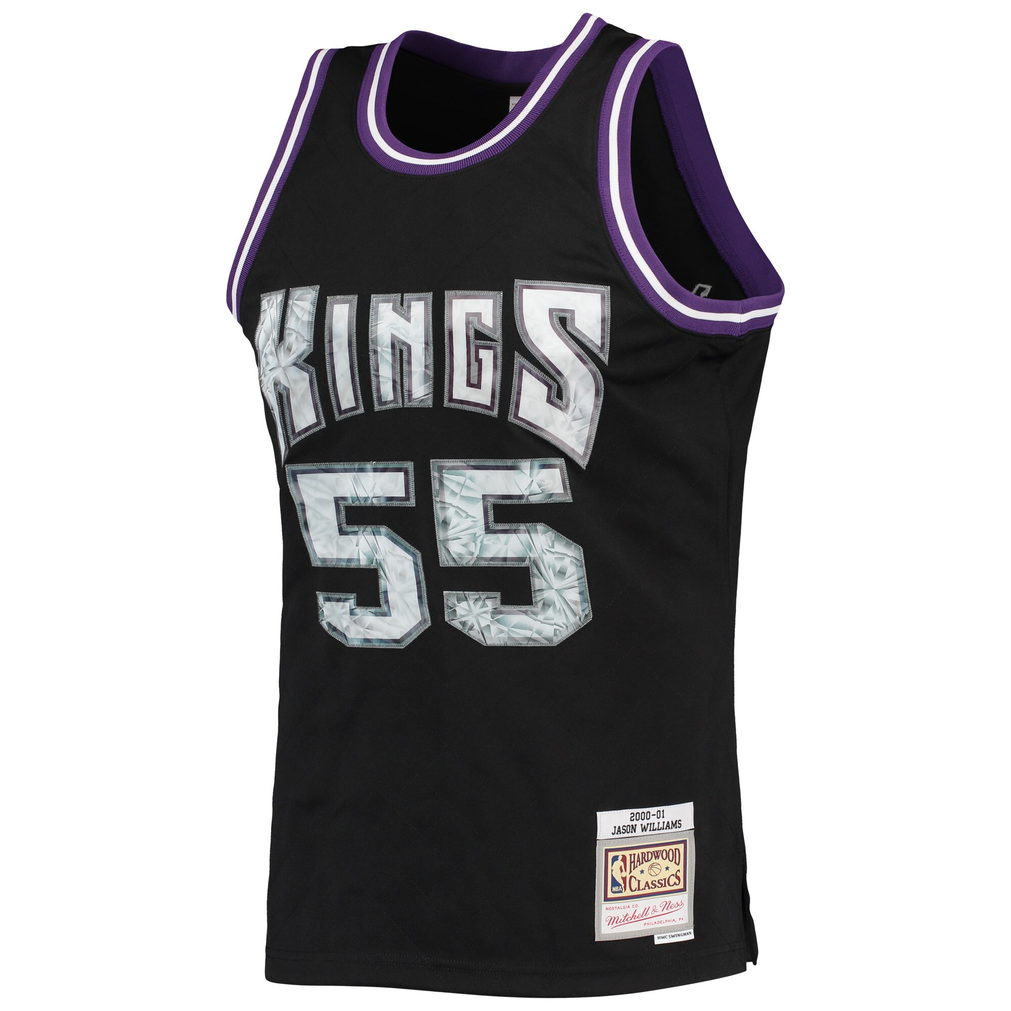 Jason Williams Sacramento Kings Mitchell & Ness 1996-97 Hardwood Classics NBA 75th Anniversary Diamond Swingman Jersey - Black - vstockx