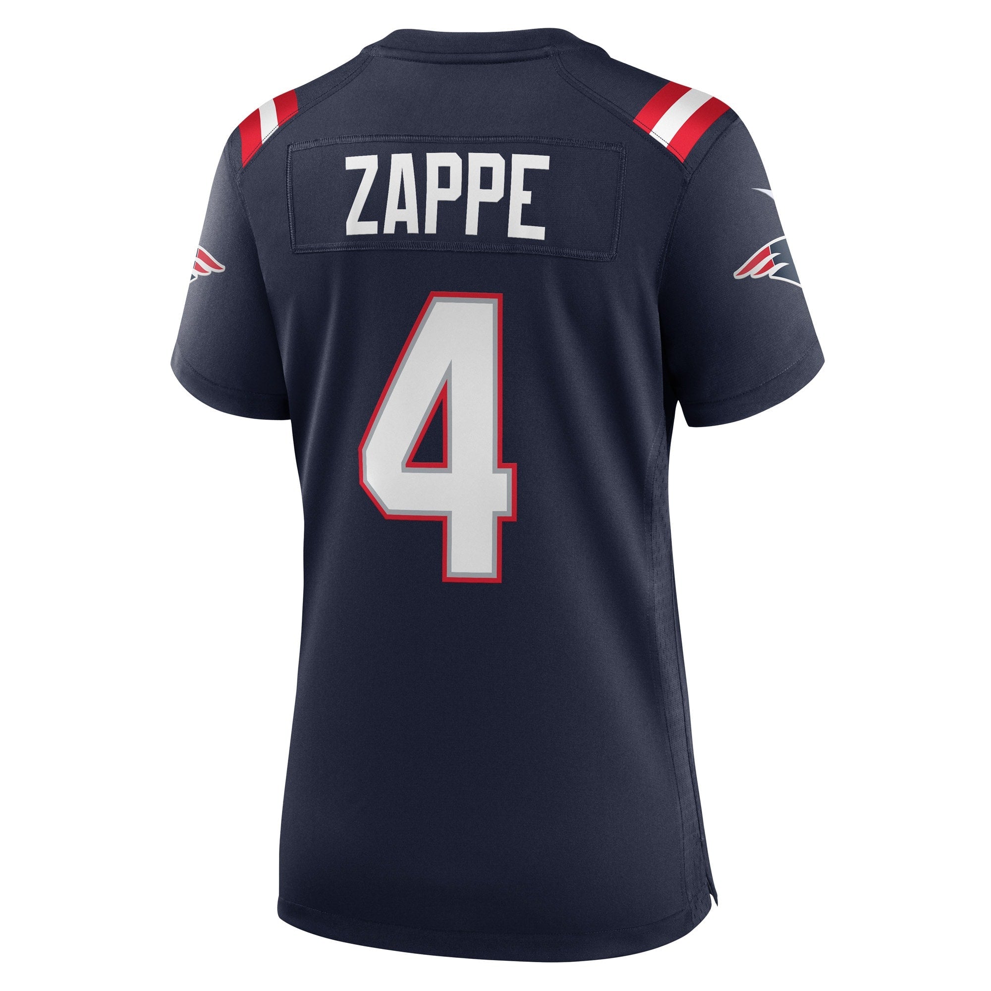 Women's Nike Bailey Zappe Navy New England Patriots Game Player Jersey - vstockx