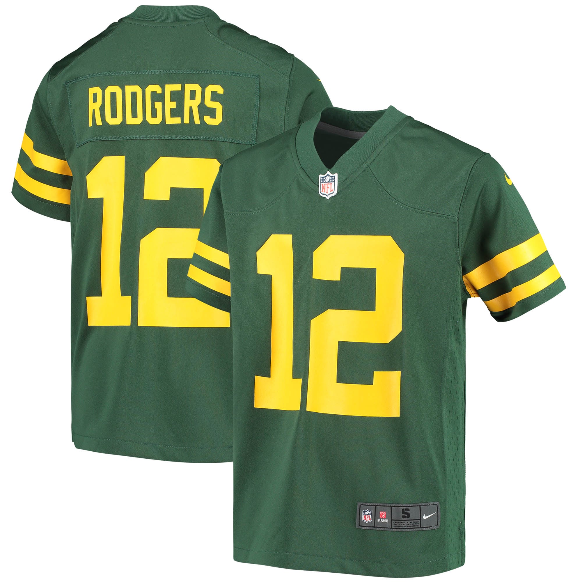 Aaron Rodgers Green Bay Packers Nike Youth Game Jersey - Green - vstockx