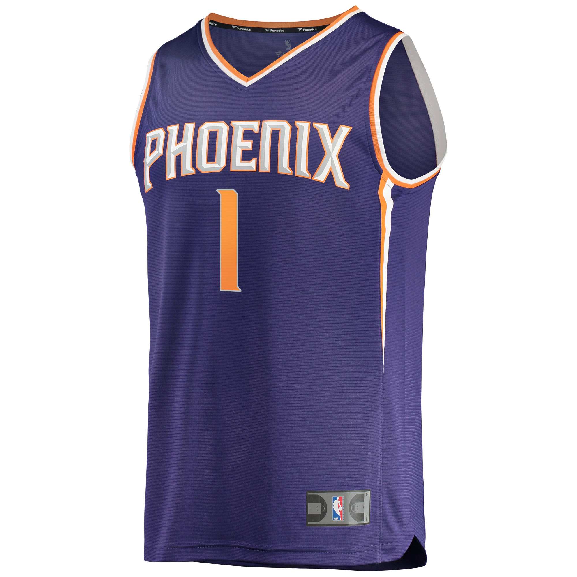 Devin Booker Phoenix Suns Fanatics Branded Youth Fast Break Replica Jersey Purple - Icon Edition - vstockx