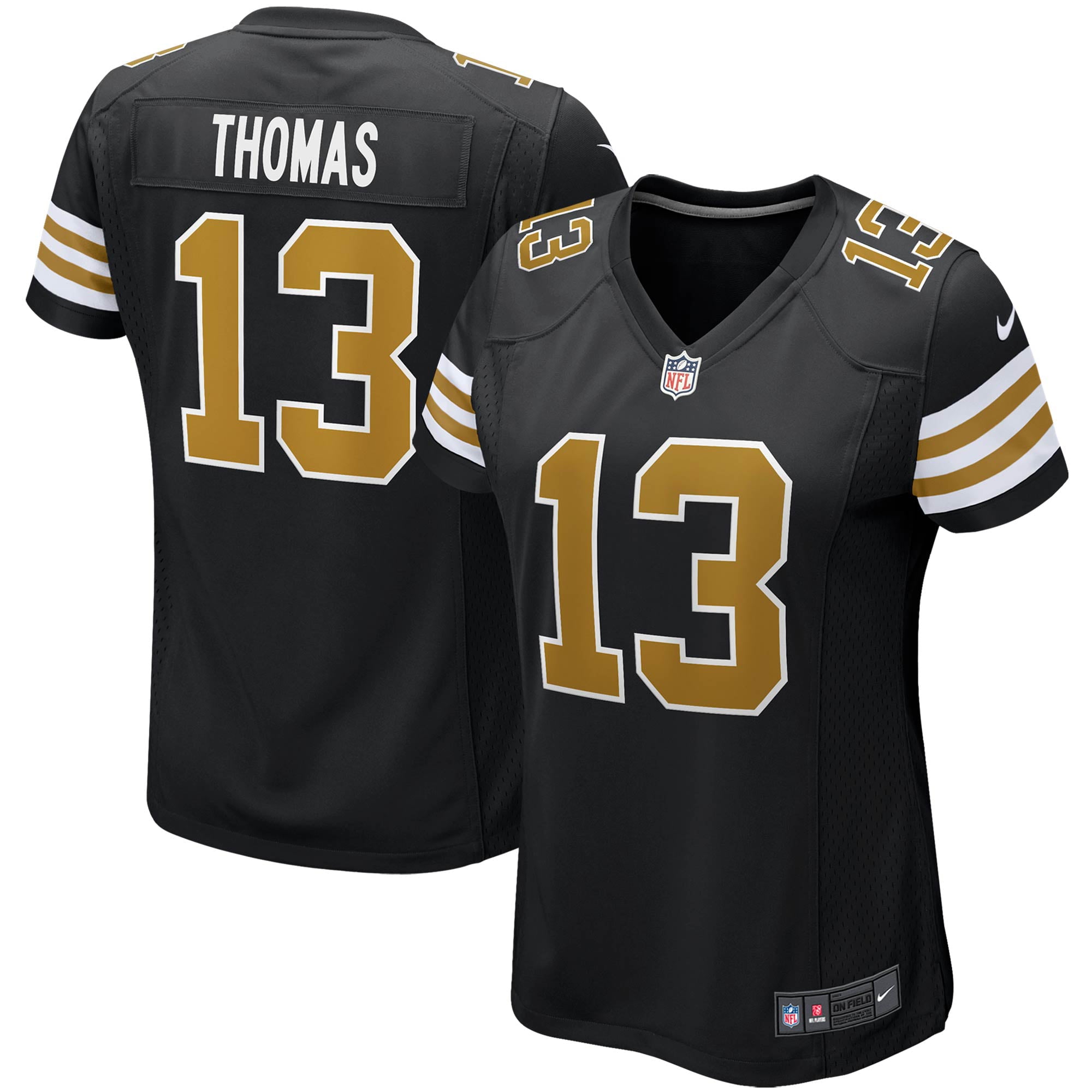 Women's Nike Michael Thomas Black New Orleans Saints Alternate Game Jersey - vstockx
