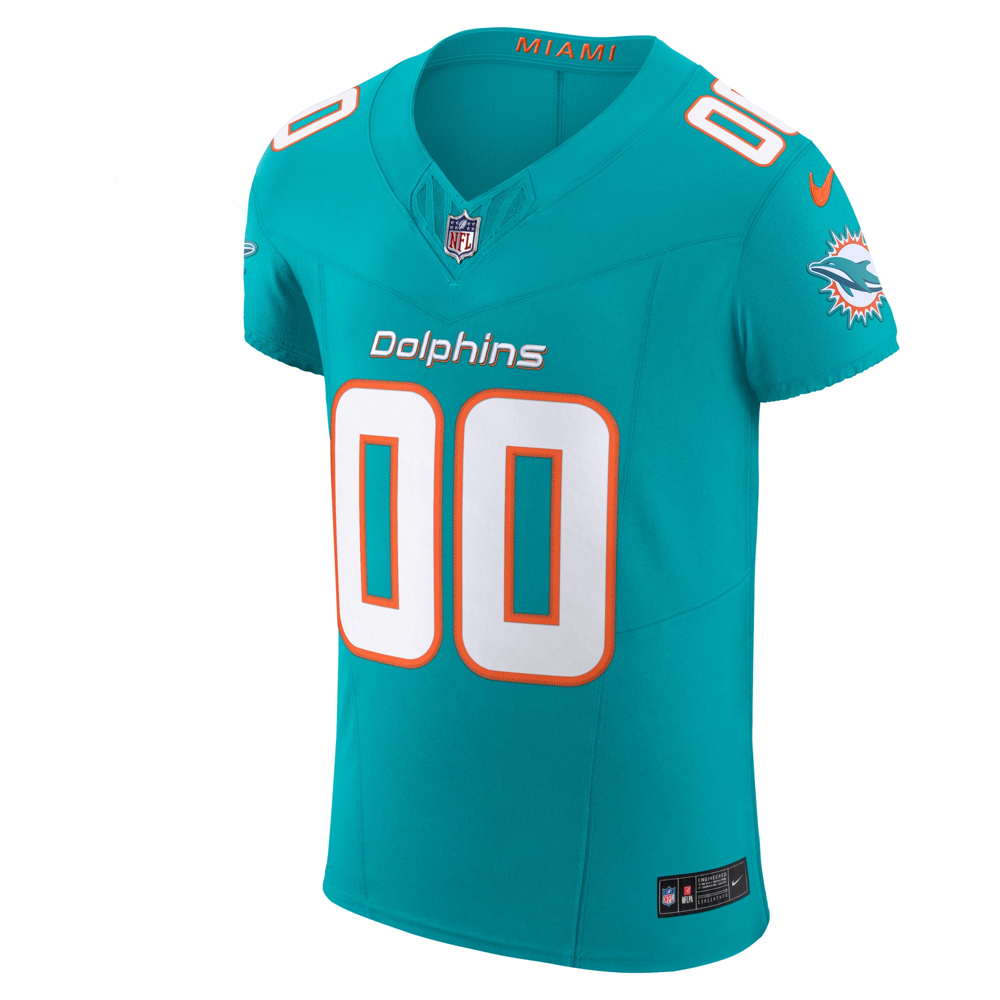 Miami Dolphins Nike Vapor F.U.S.E. Elite Custom Jersey - Aqua - vstockx