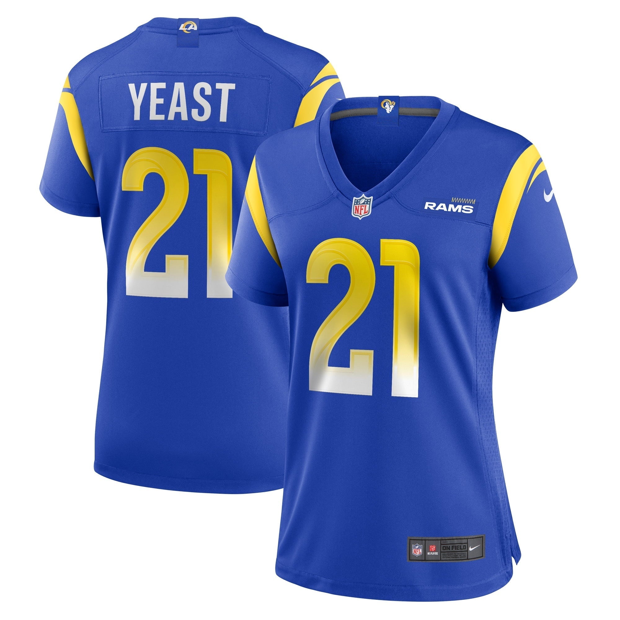 Women's Nike Russ Yeast Royal Los Angeles Rams Game Player Jersey - vstockx