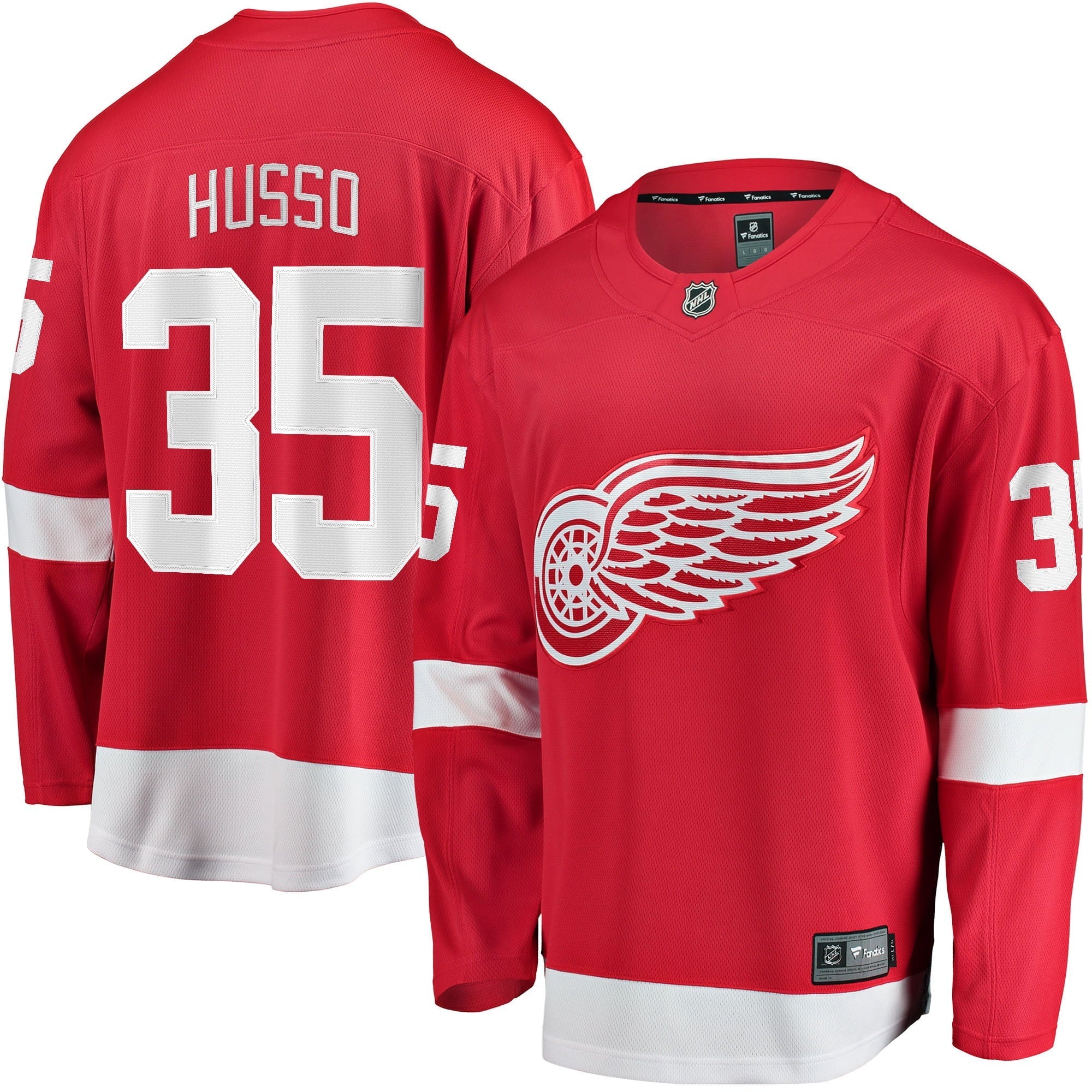 Men's Fanatics Branded Ville Husso Red Detroit Red Wings Home Breakaway Player Jersey - vstockx