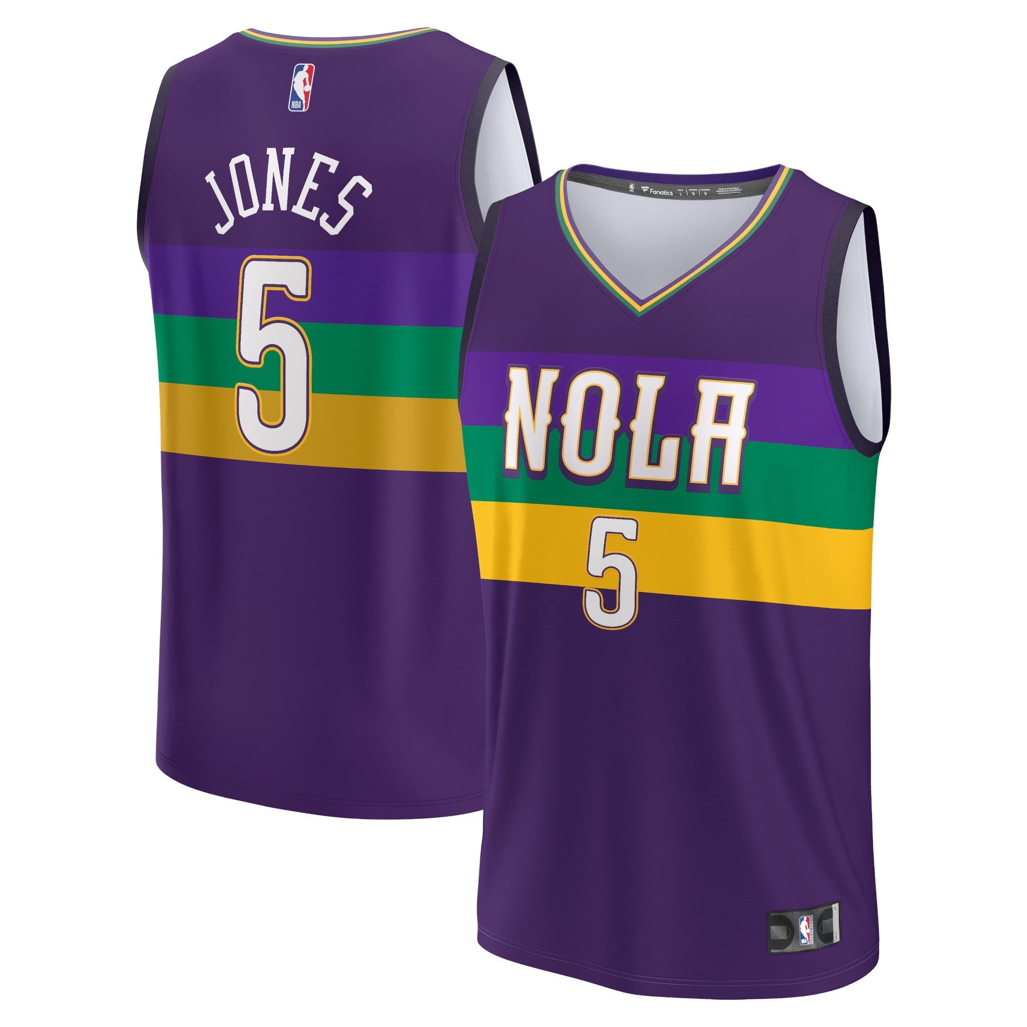 Men's Fanatics Branded Herbert Jones Purple New Orleans Pelicans 2022/23 Fastbreak Jersey - City Edition - vstockx