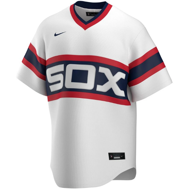 Men's Luis Robert Chicago White Sox 1983 Alternate White Premium Stitch Replica Jersey - vstockx