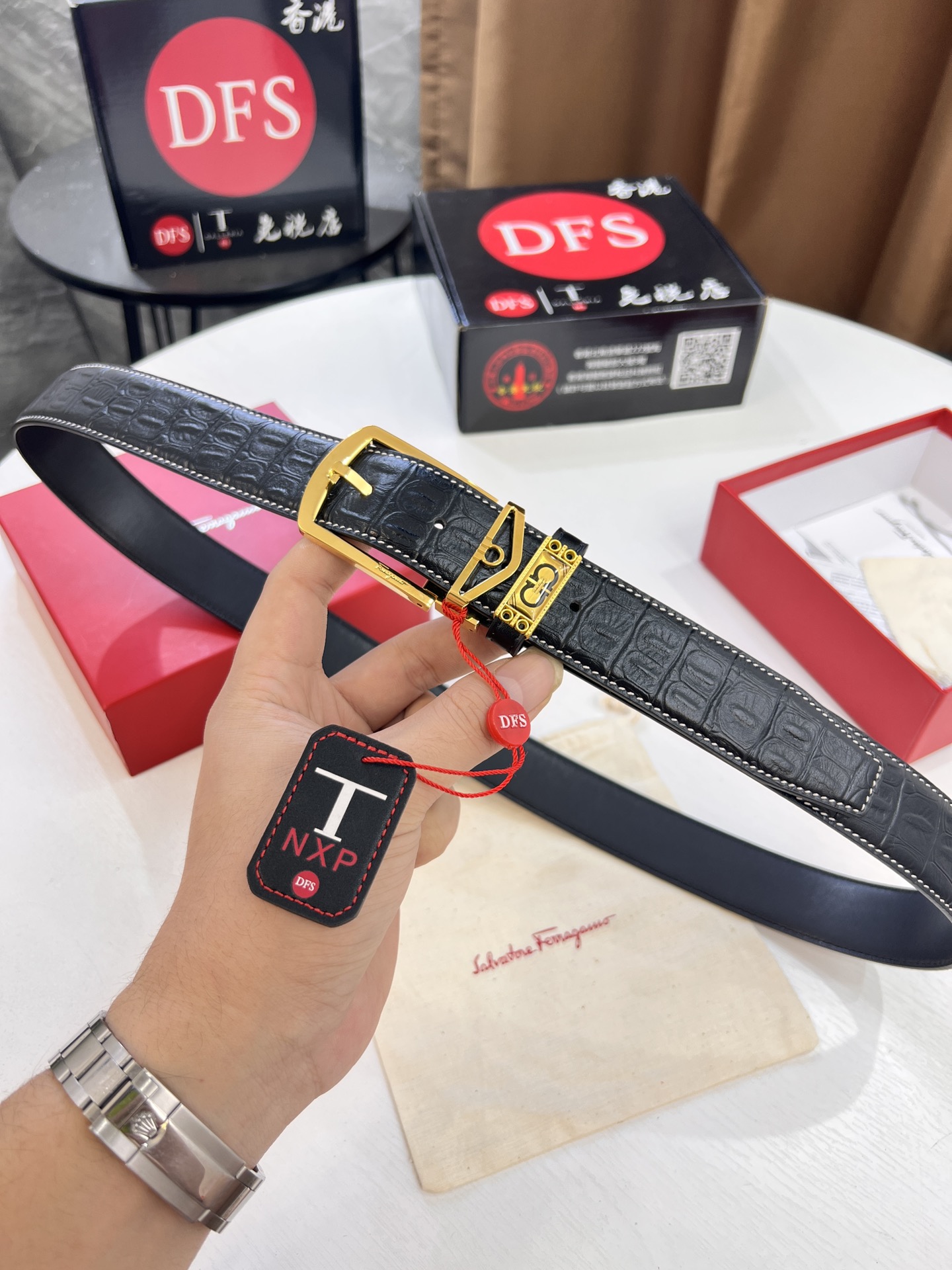 Streetwear Belt Ferragamo 320371 size:3.5cm - vstockx