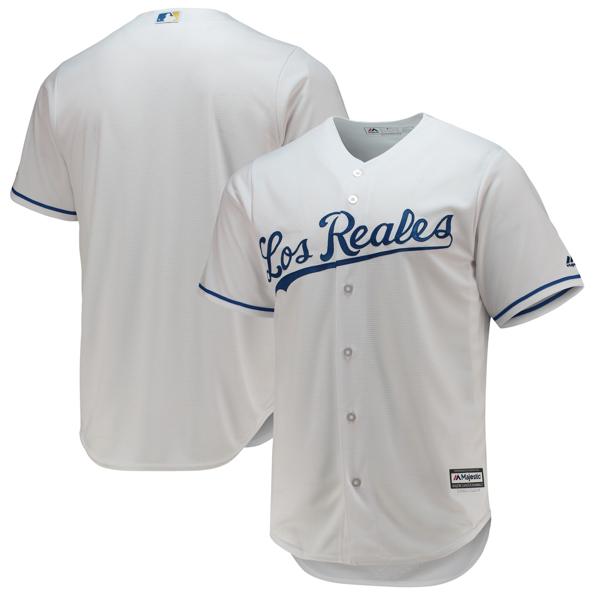 Kansas City Royals Majestic Team Official Jersey - White - vstockx