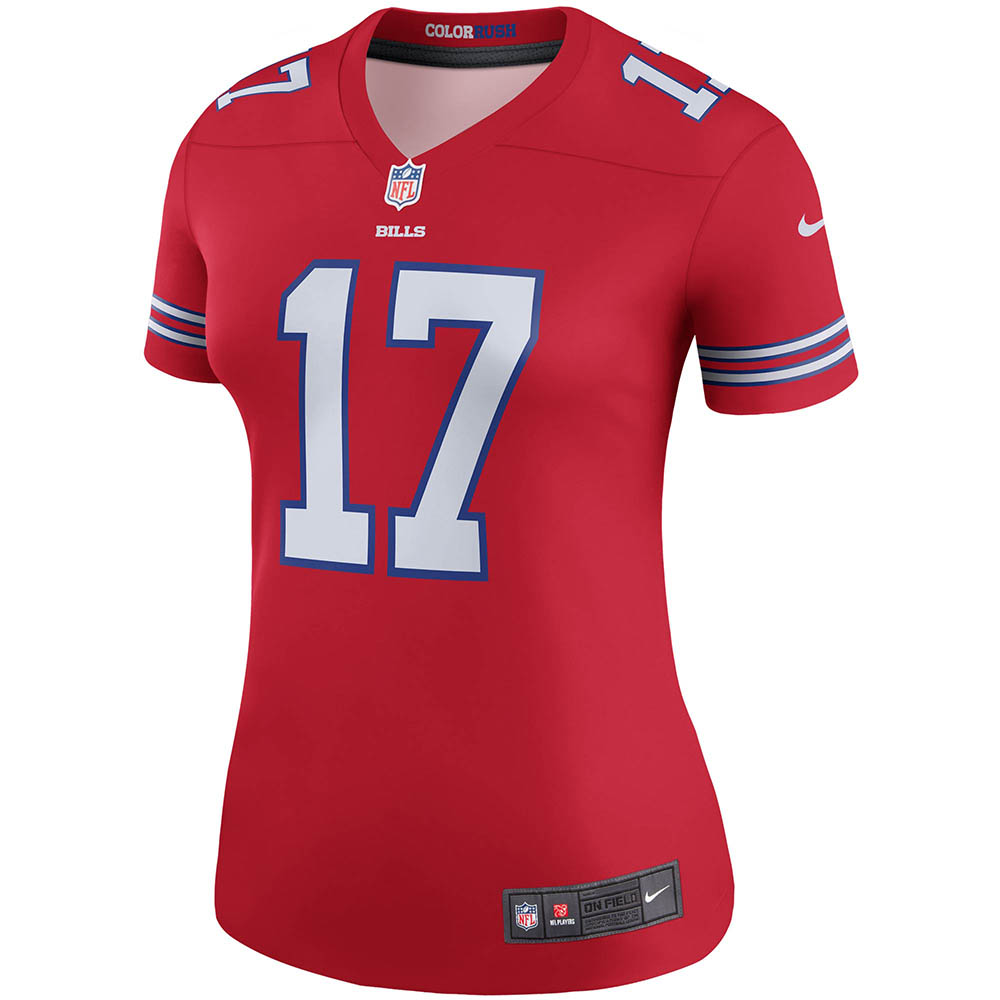 Women's Buffalo Bills Josh Allen Rush Legend Player Jersey Red - vstockx