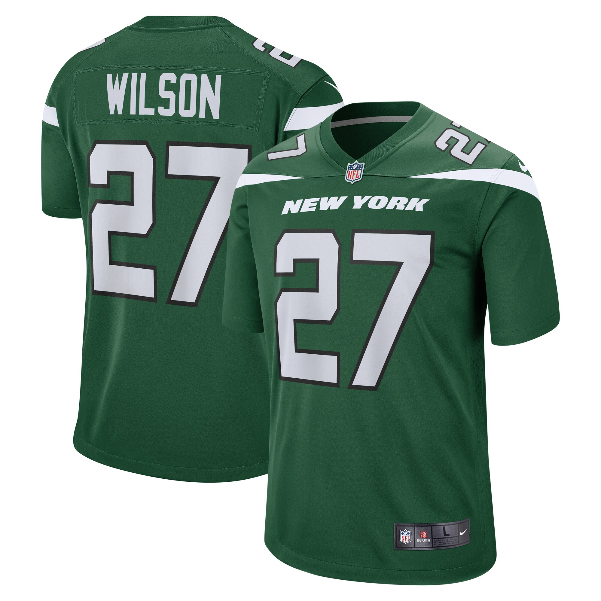 Quincy Wilson New York Jets Nike Game Jersey - Gotham Green - vstockx