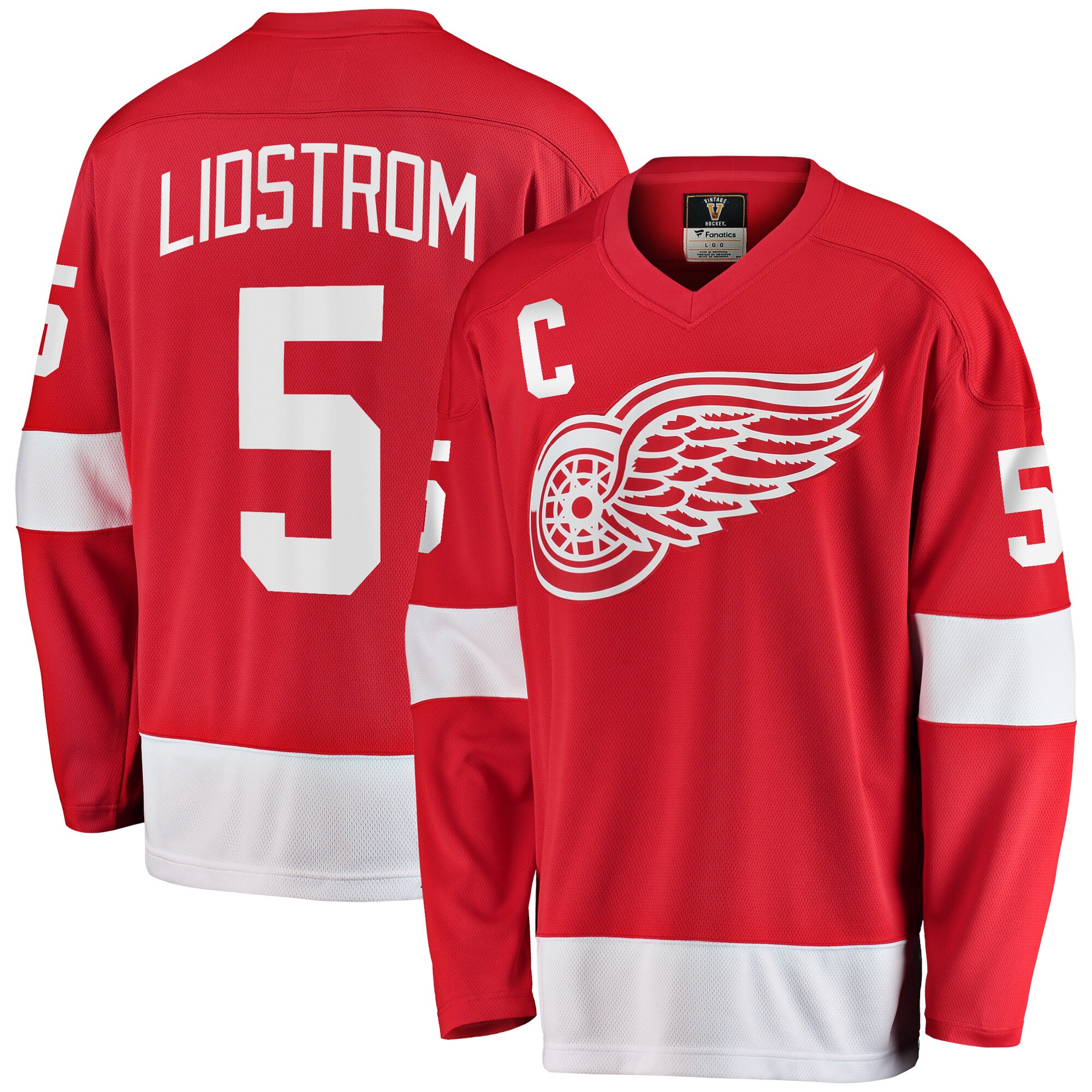 Nicklas Lidstrom Detroit Red Wings Fanatics Branded Premier Breakaway Retired Player Jersey - Red - vstockx