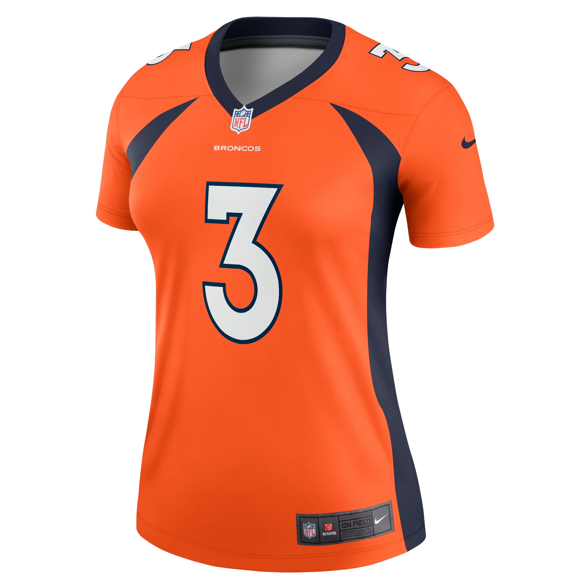Russell Wilson Denver Broncos Nike Women's Alternate Legend Jersey - Orange - vstockx
