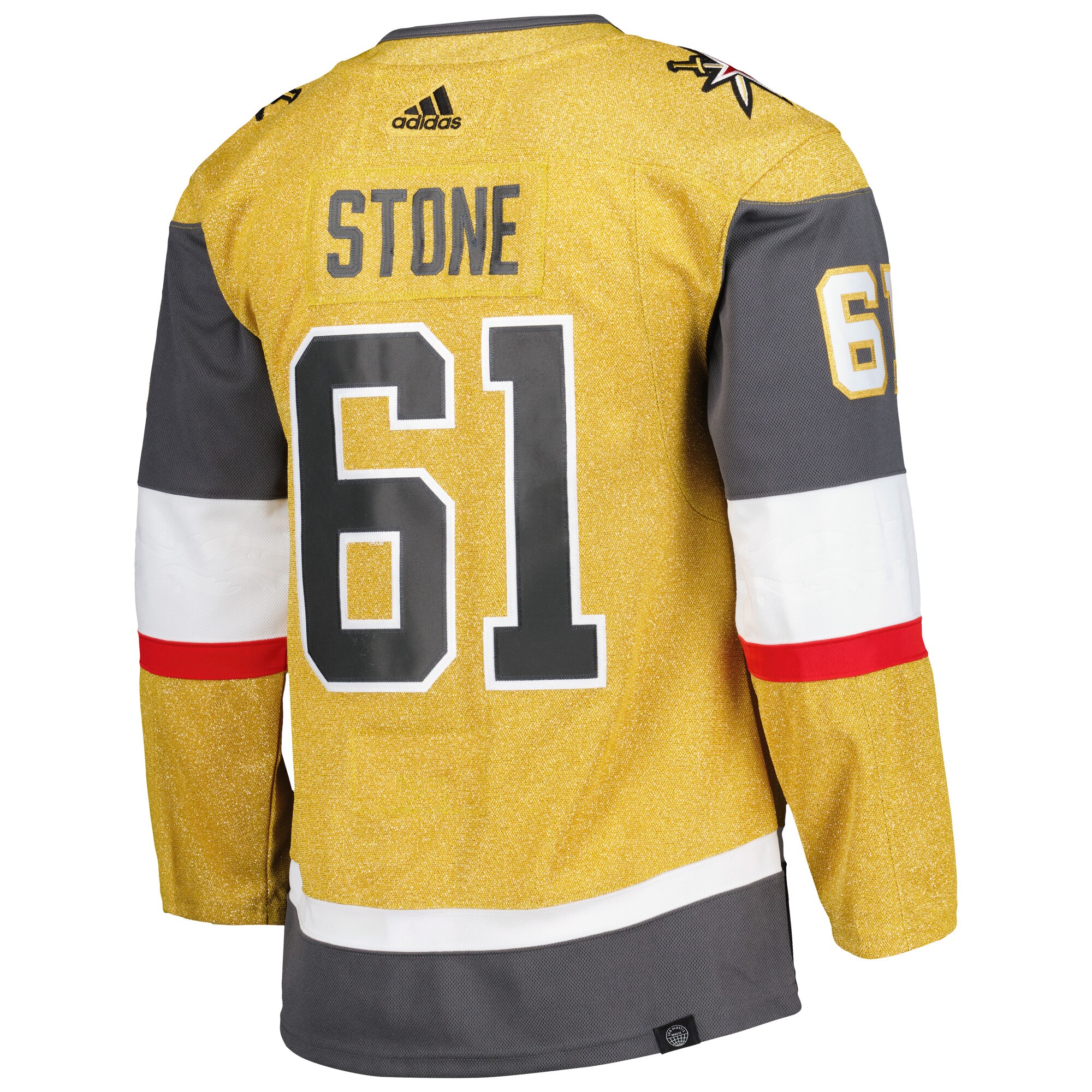 Mark Stone Vegas Golden Knights adidas Alternate Primegreen Authentic Pro Player Jersey - Gold - vstockx