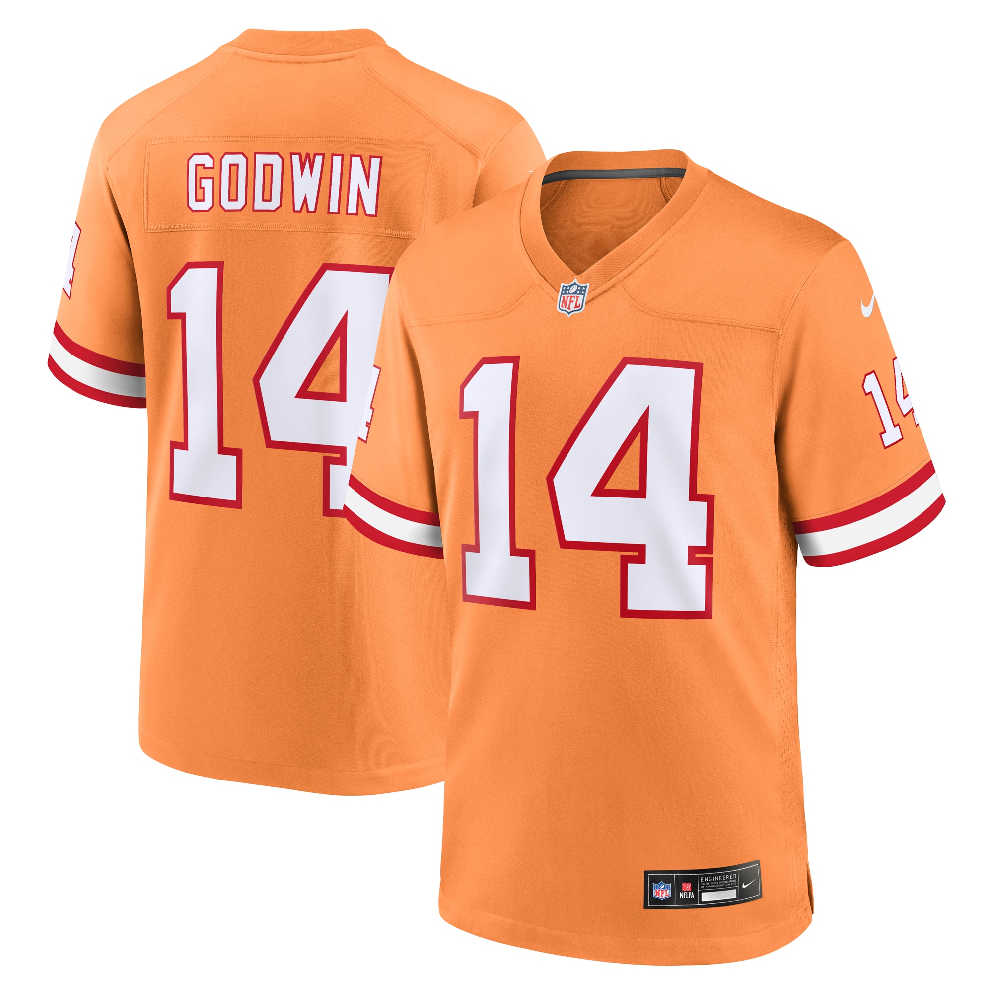 Chris Godwin Tampa Bay Buccaneers Nike Throwback Game Jersey - Orange - vstockx