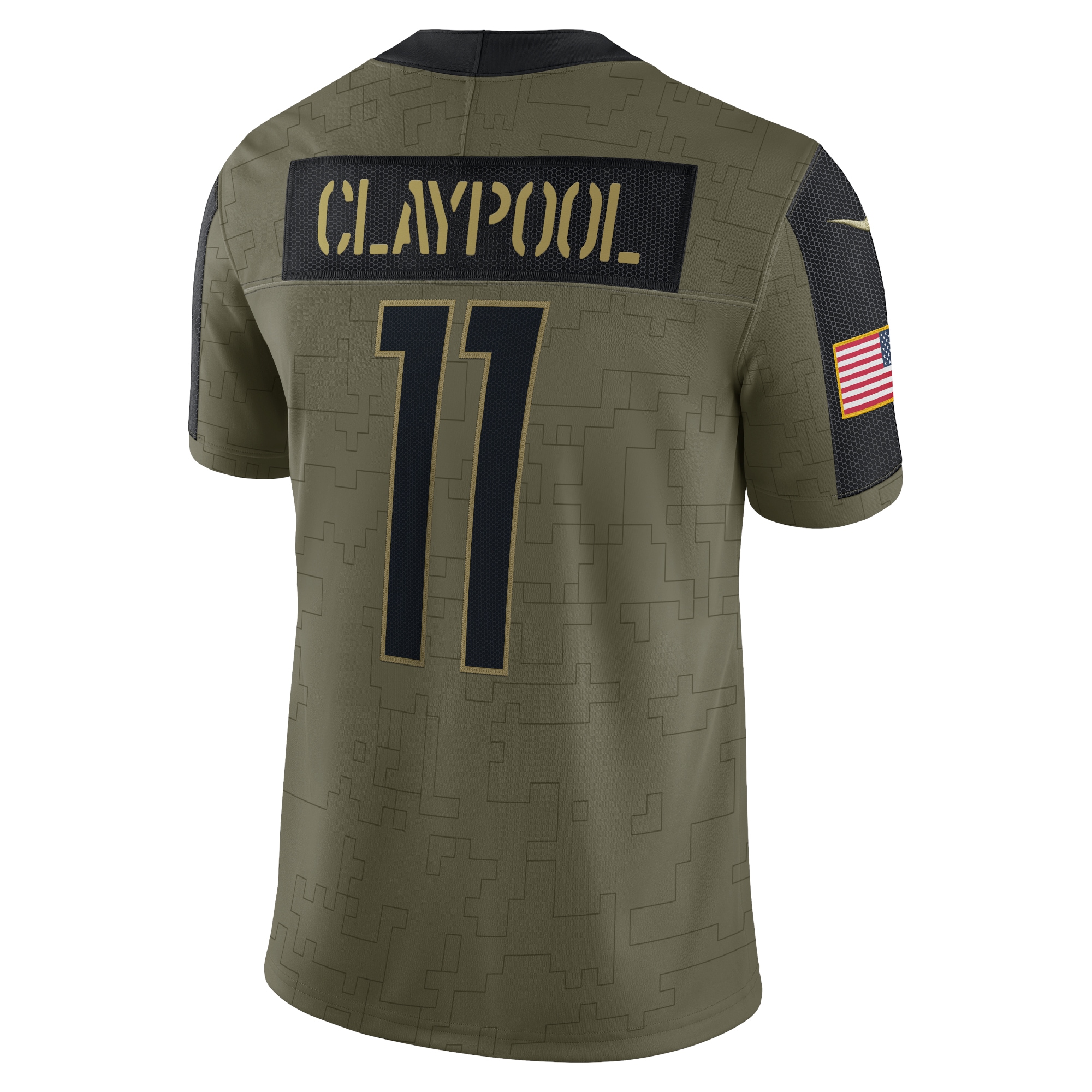 Chase Claypool Pittsburgh Steelers Nike 2021 Salute To Service Limited Player Jersey - Olive - vstockx