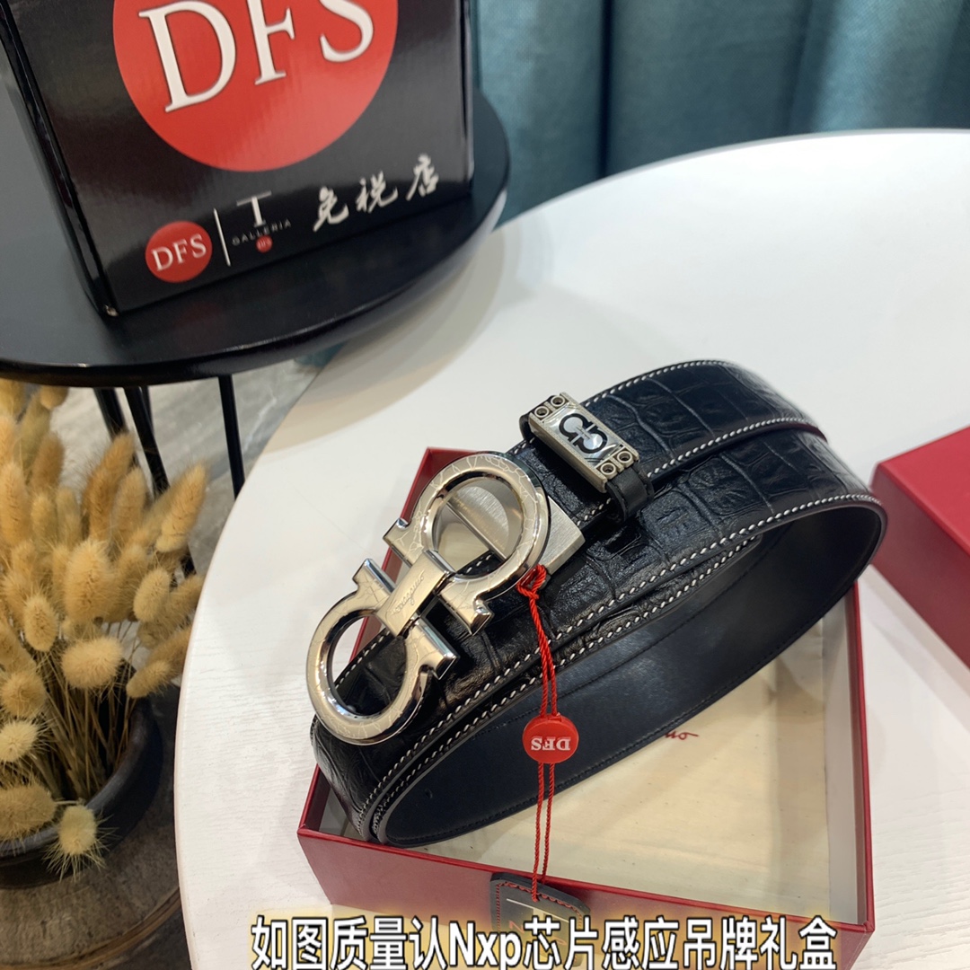 Streetwear Belt Ferragamo 319407 size:3.5cm - vstockx