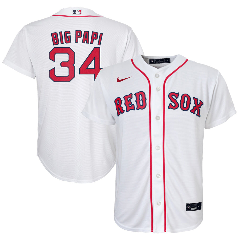 Youth Boston Red Sox David Ortiz Player Jersey - White - vstockx