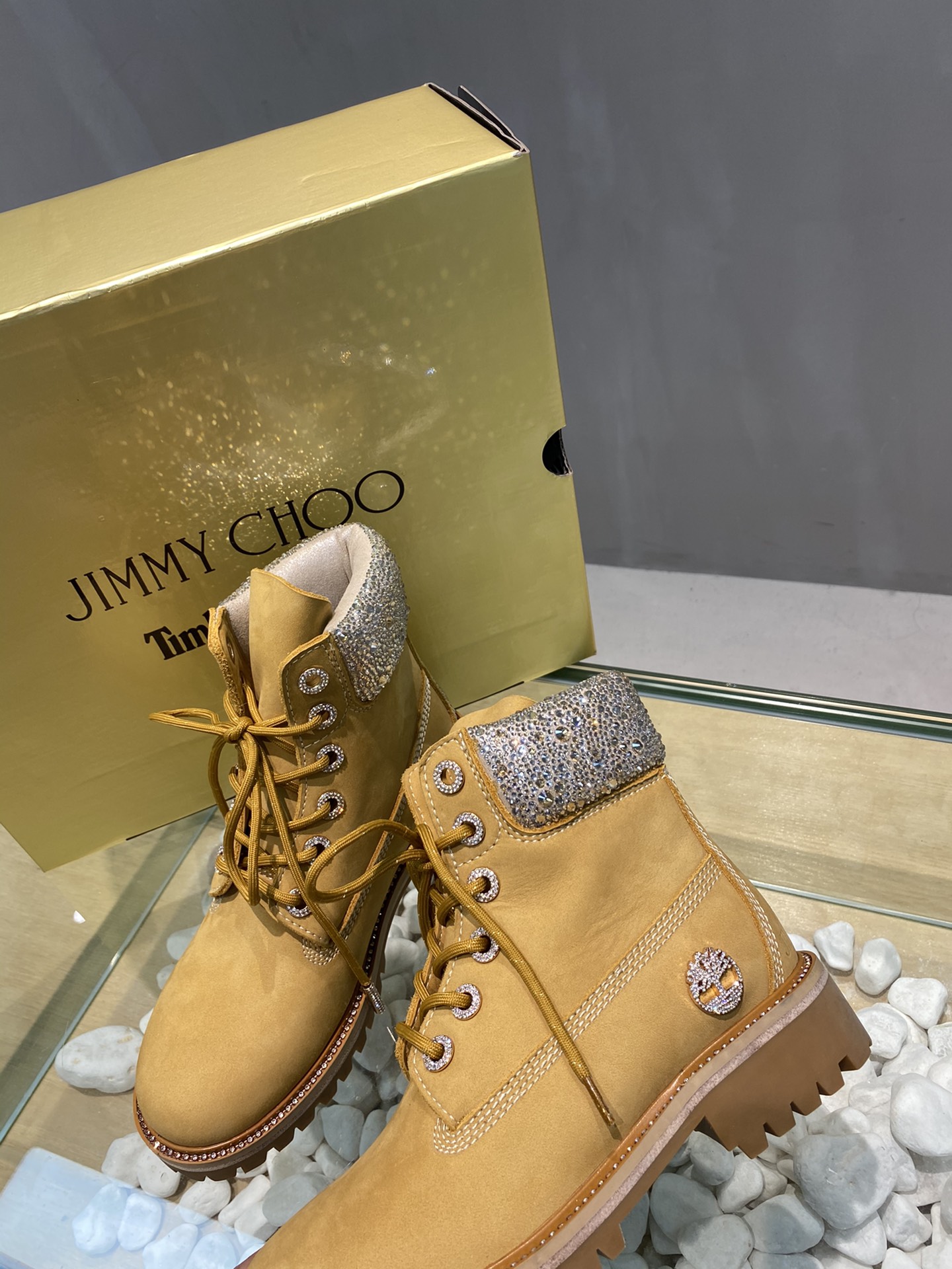 Timberland JIMMY CHOO Martin Boots - vstockx