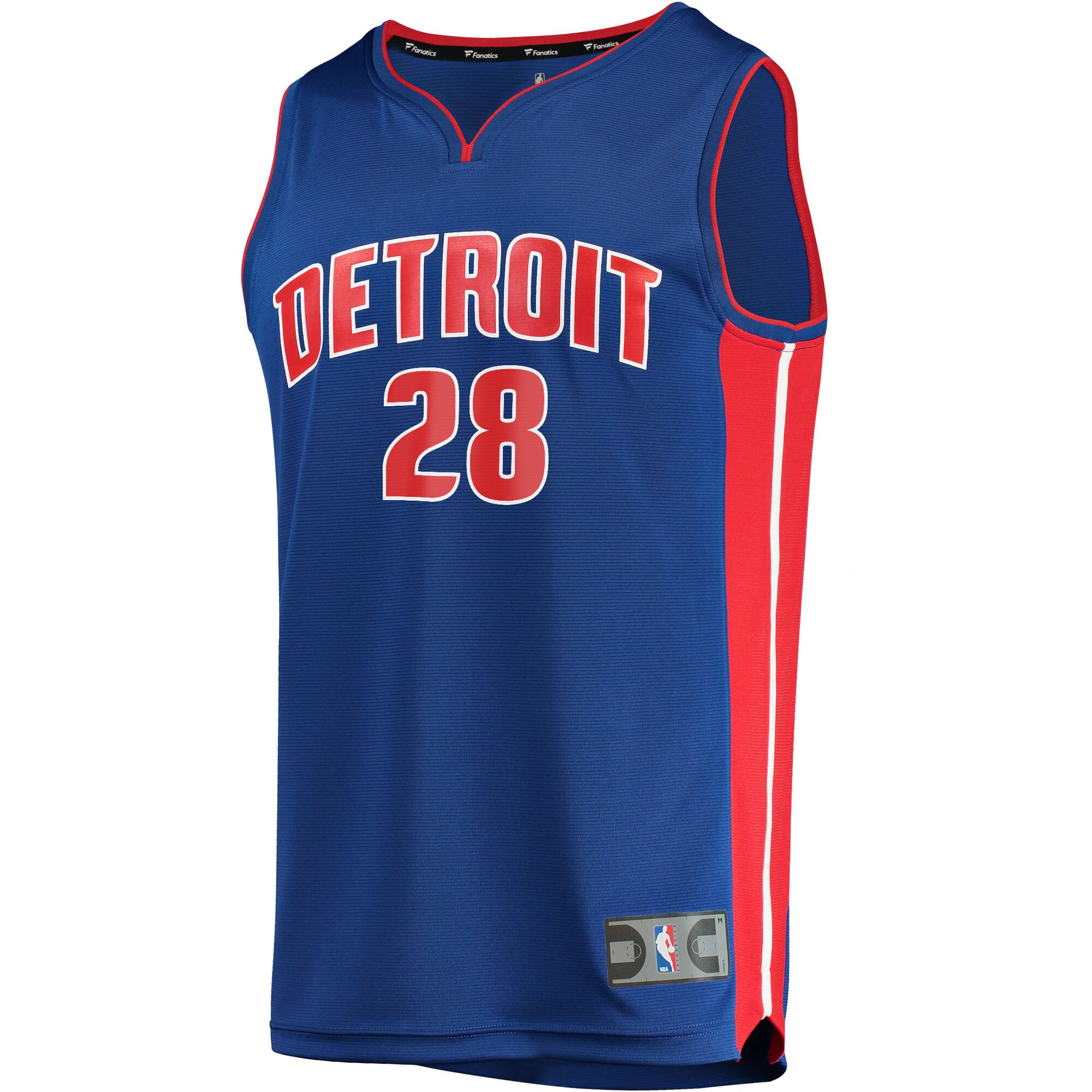 Isaiah Stewart Detroit Pistons Fanatics Branded 2021/22 Fast Break Replica Jersey - Icon Edition - Blue - vstockx