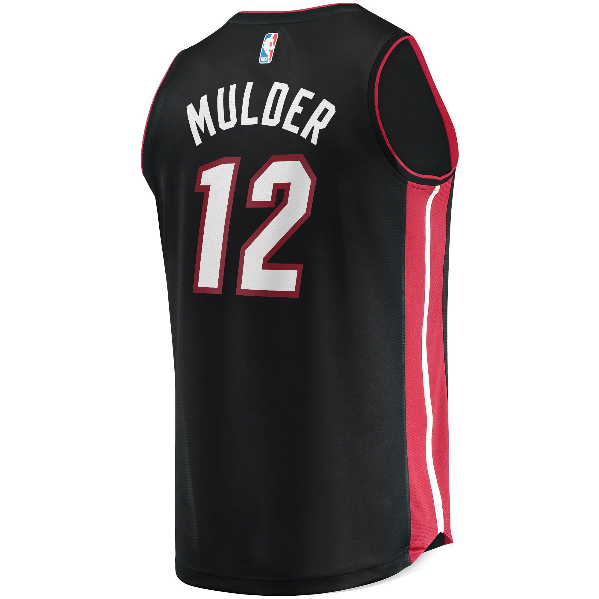 Men's Fanatics Branded Mychal Mulder Black Miami Heat 2021/22 Fast Break Replica Jersey - Icon Edition - vstockx