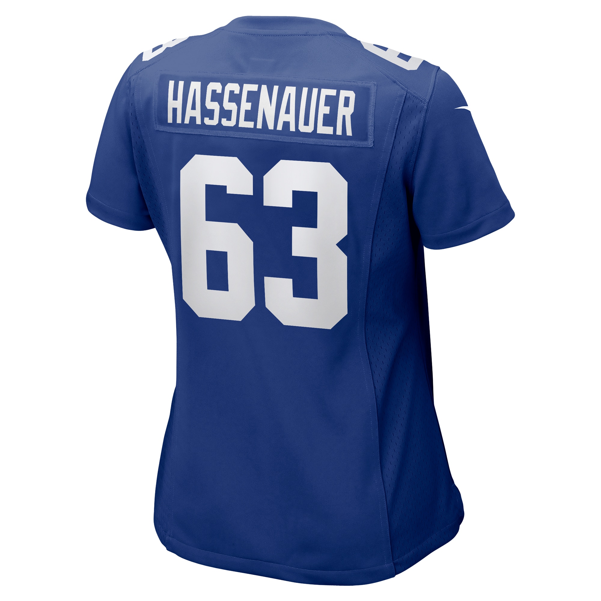 JC Hassenauer New York Giants Nike Women's Team Game Jersey - Royal - vstockx