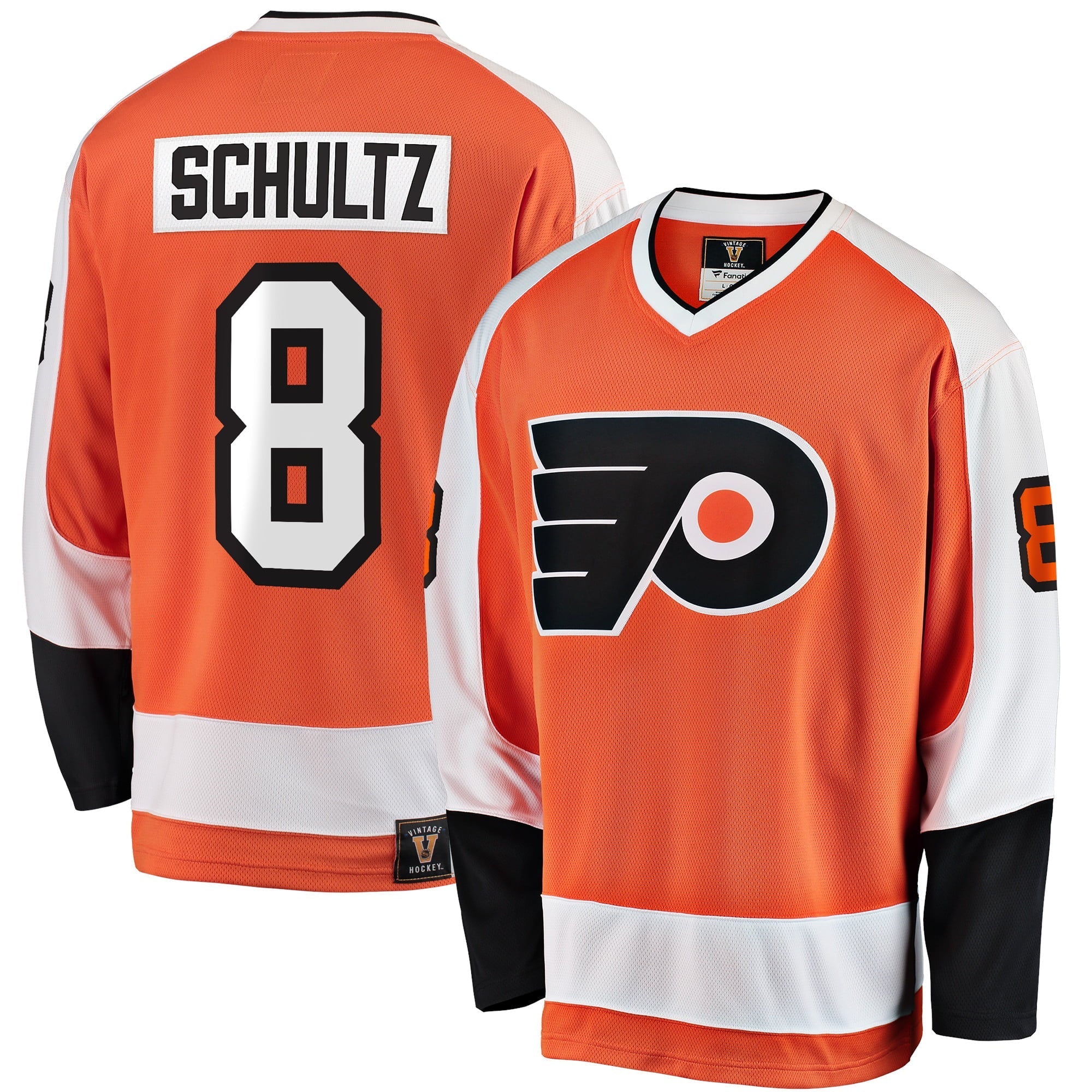 Men's Fanatics Branded Dave Schultz Orange Philadelphia Flyers Premier Breakaway Retired Player Jersey - vstockx