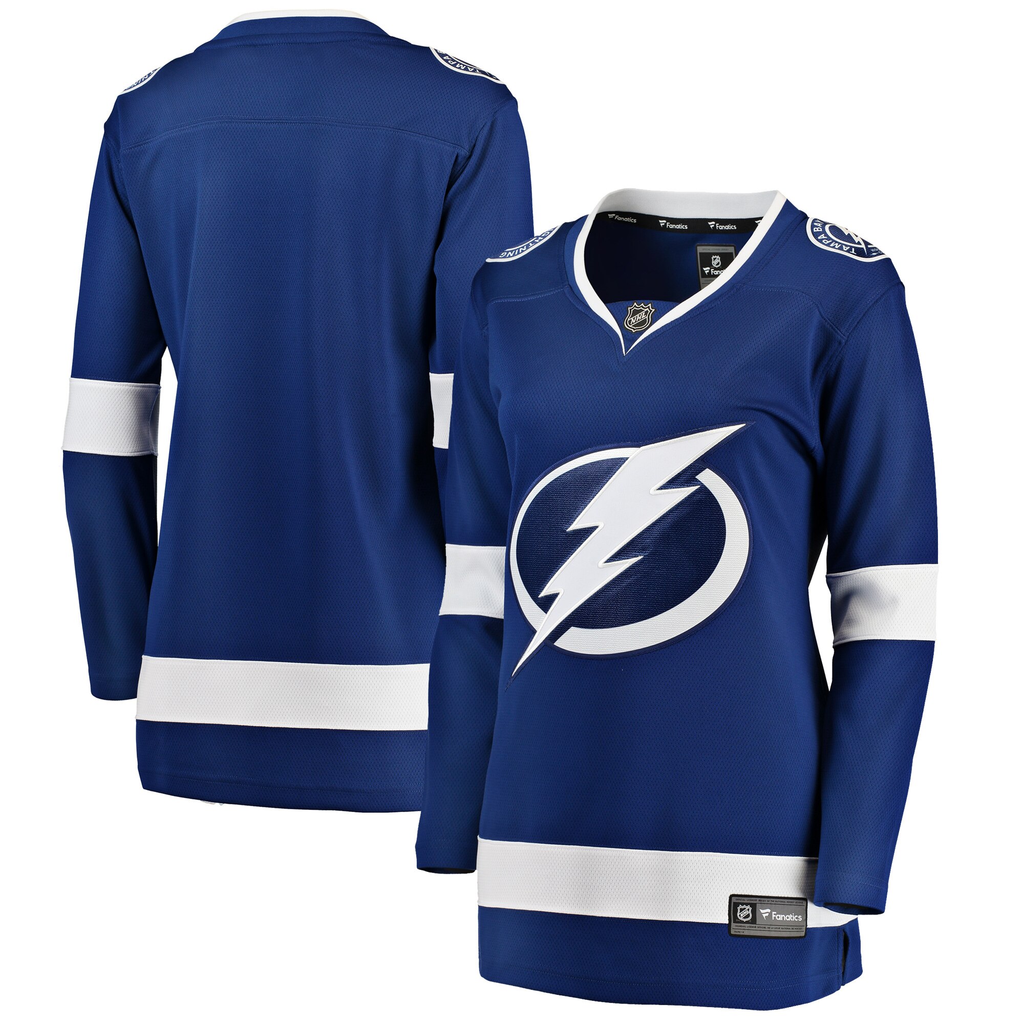 Tampa Bay Lightning Fanatics Branded Women's Breakaway Home Jersey - Blue - vstockx