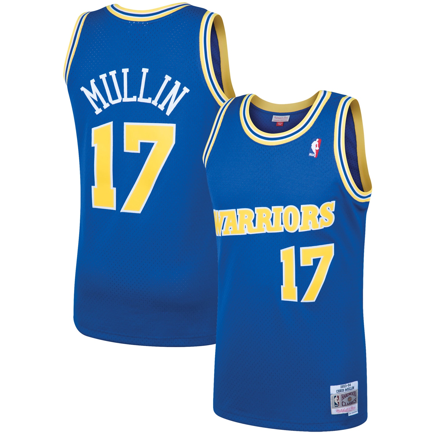 Chris Mullin Golden State Warriors Mitchell & Ness Hardwood Classics Swingman Jersey - Royal - vstockx